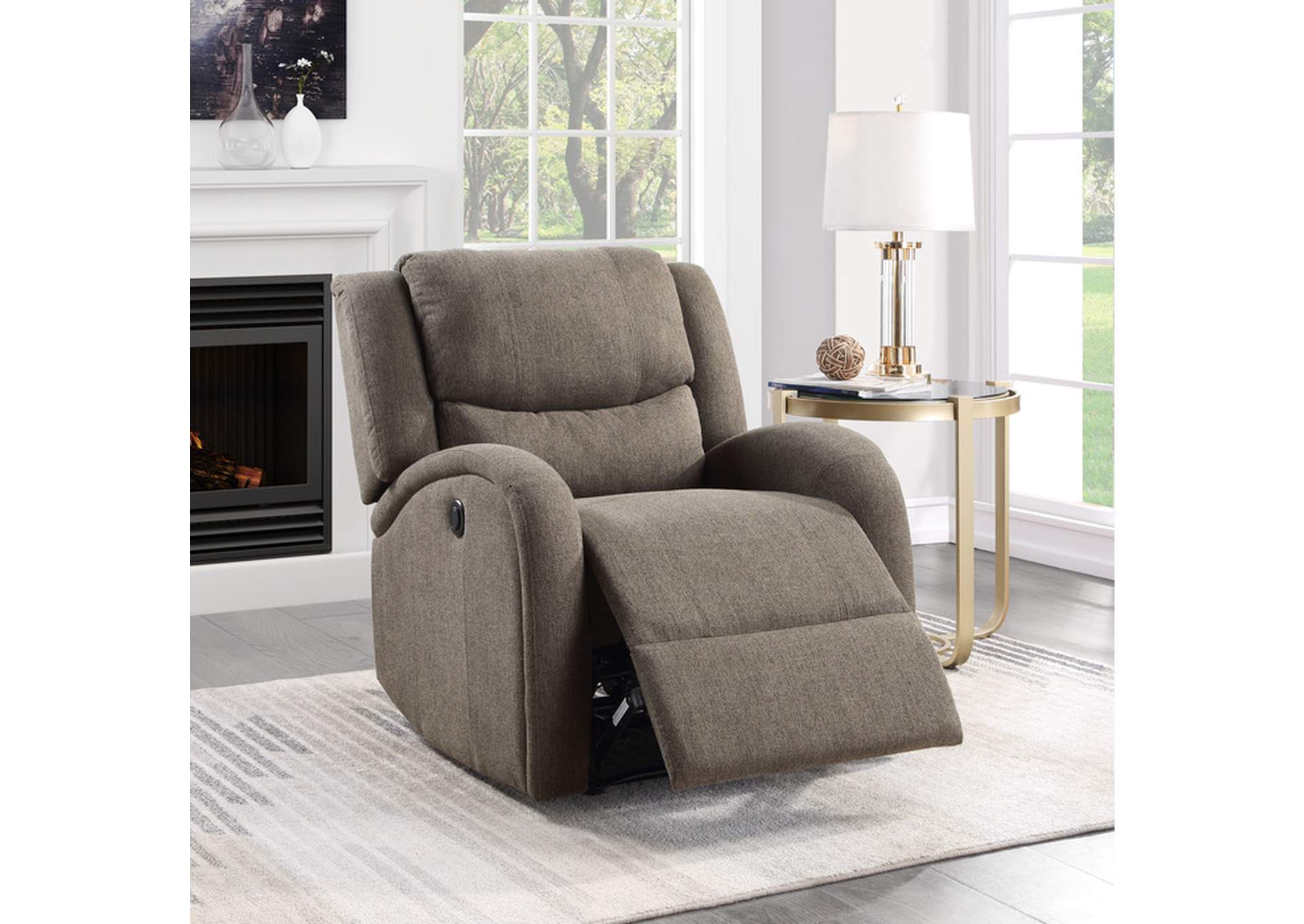 Foxcroft Power Reclining Chair,Homelegance