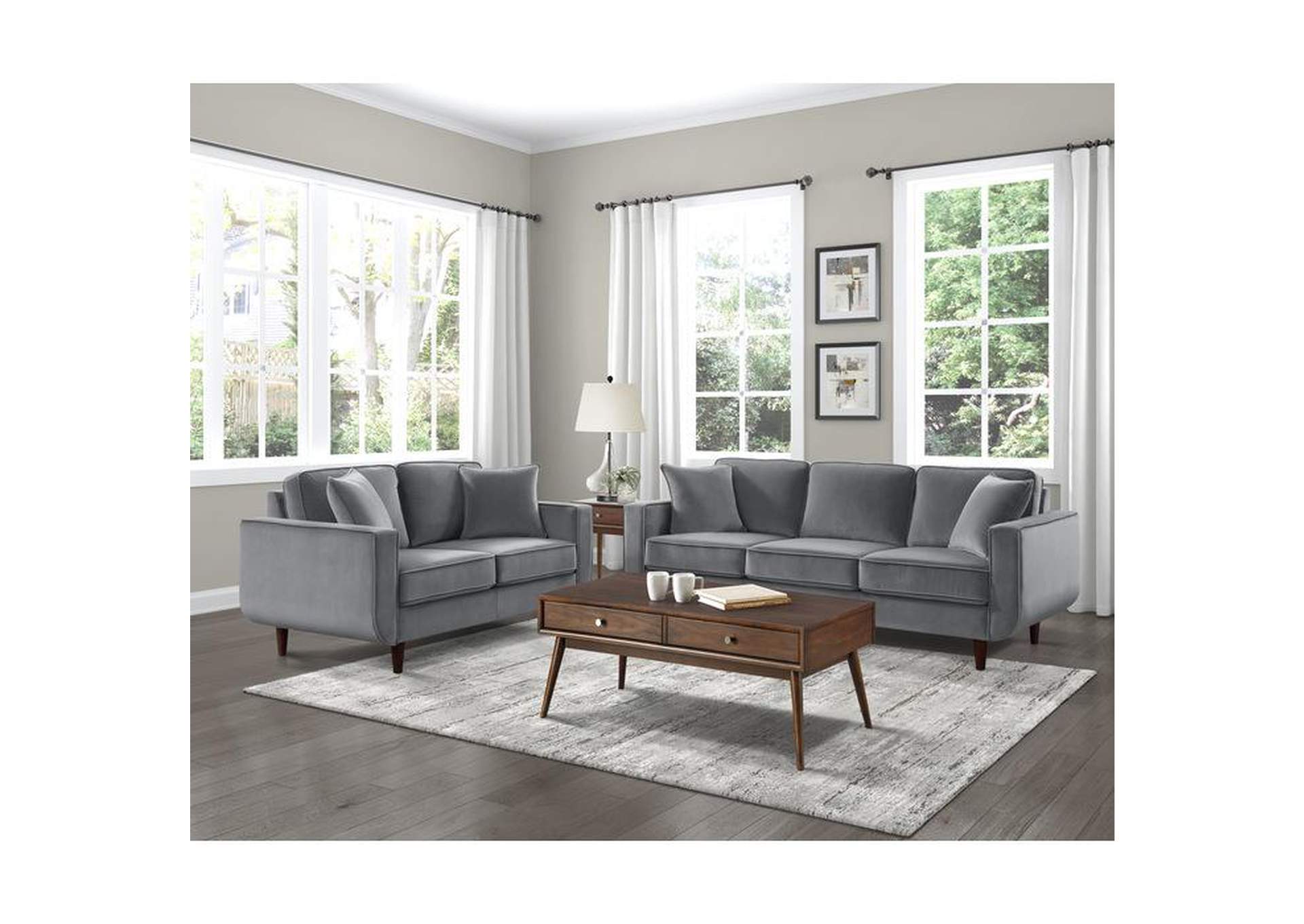 Rand 2 Piece Sofa Set,Homelegance