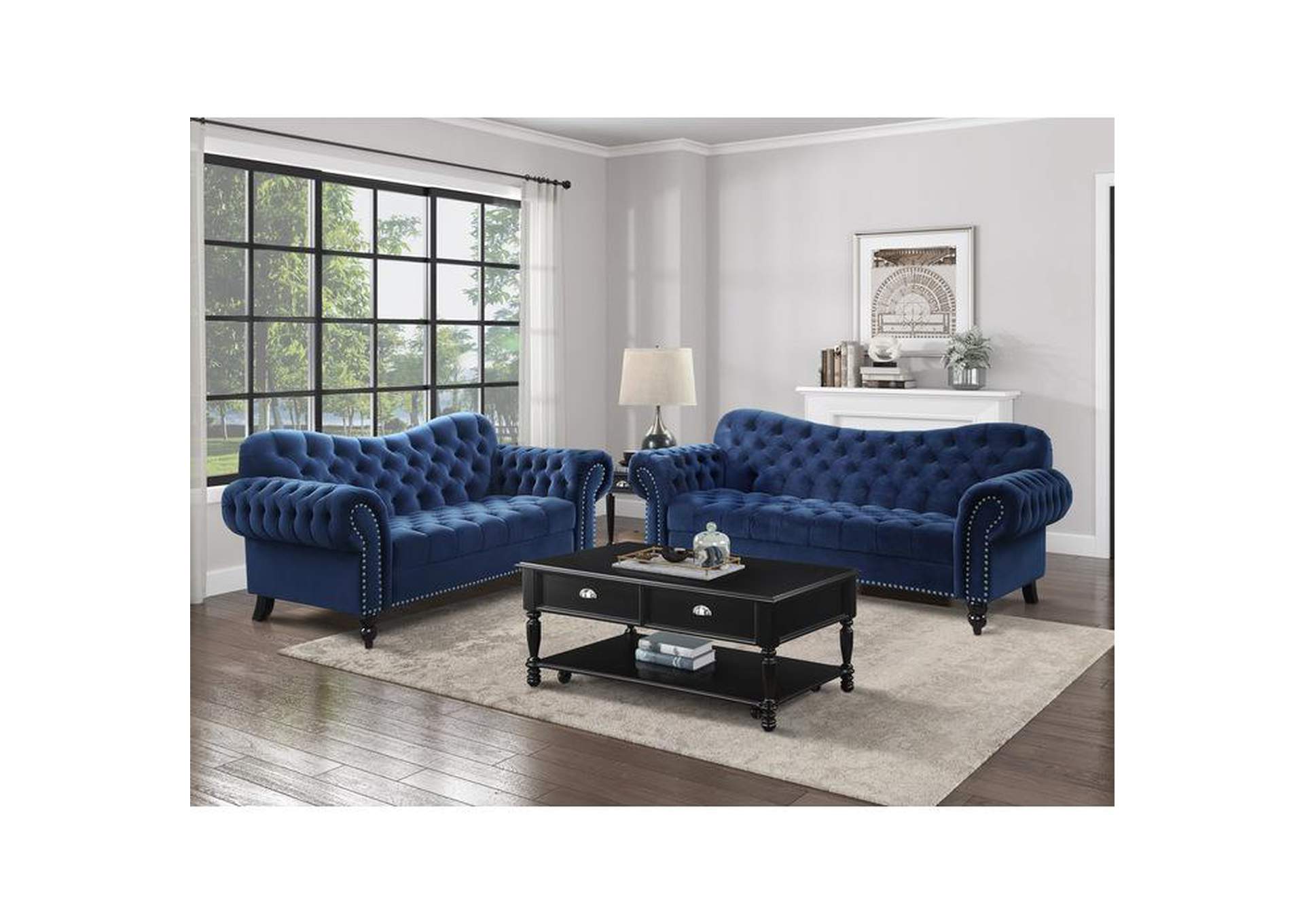 Rosalie 2 Piece Sofa Set,Homelegance