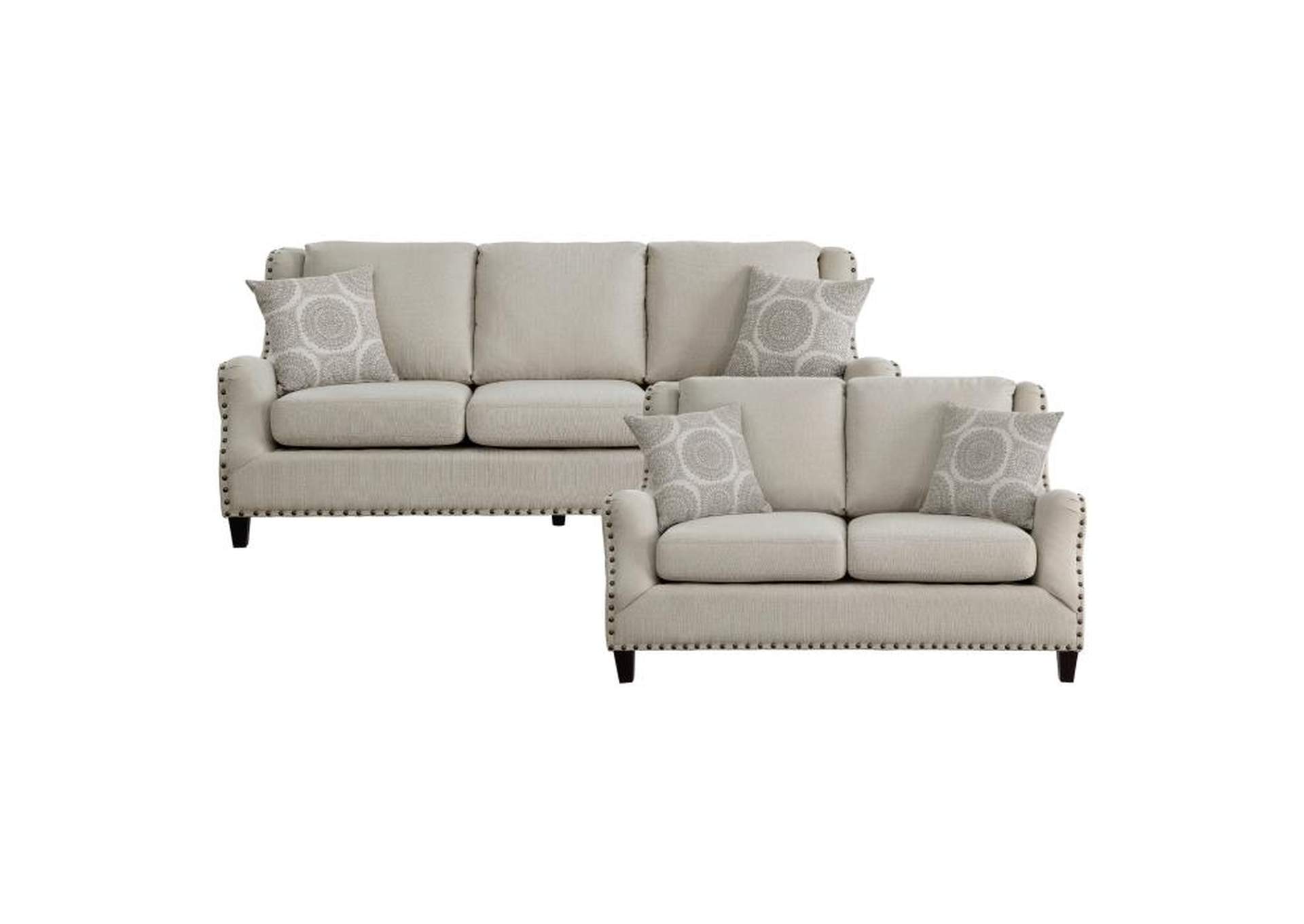 Halton 2 Piece Sofa Set,Homelegance