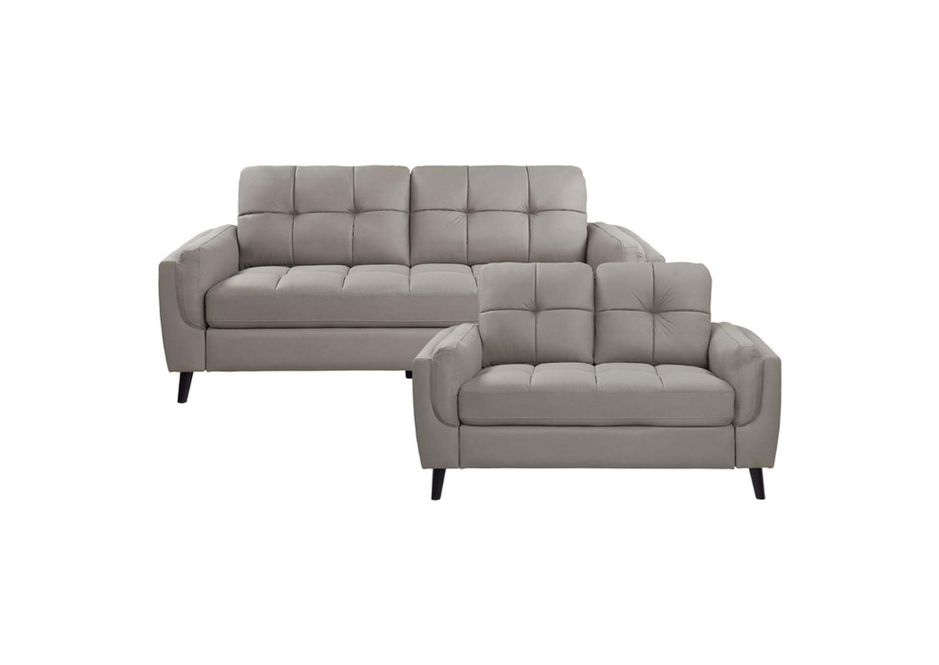 Dorelle 2 Piece Set: Sofa, Love,Homelegance