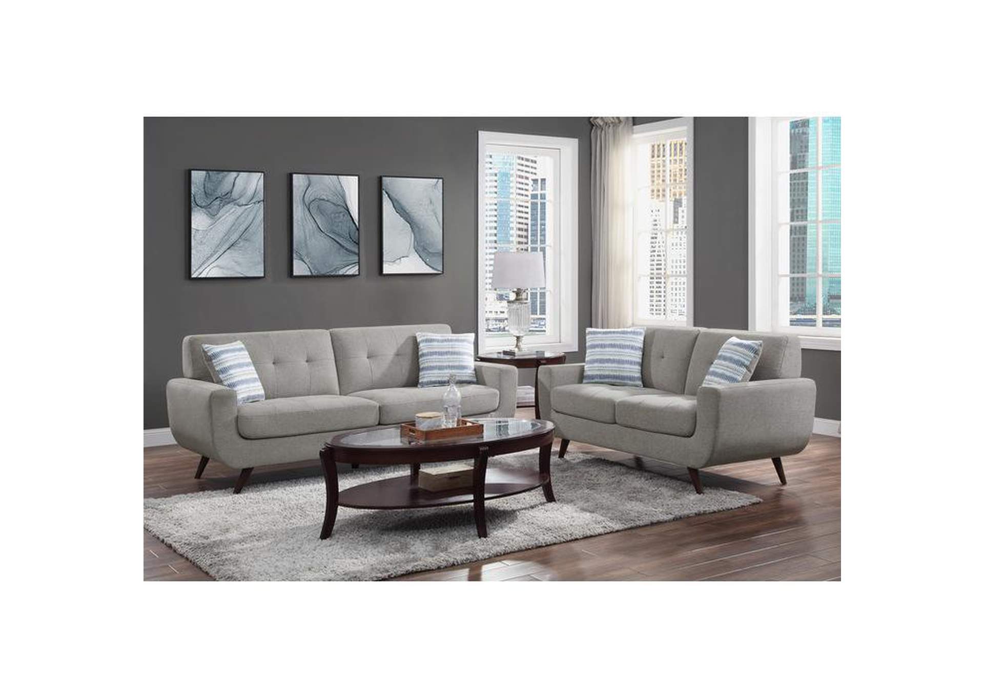 Amberley 2 Piece Sofa Set,Homelegance