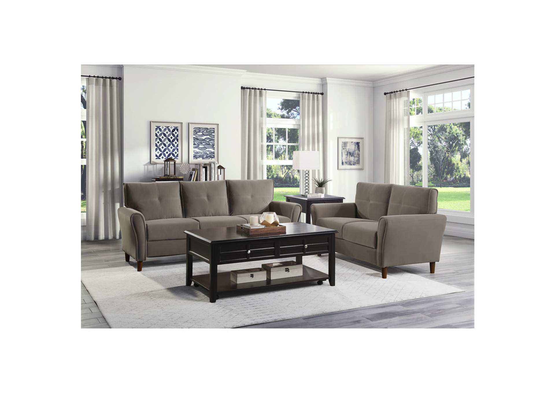 Dunleith 2 Piece Sofa Set,Homelegance