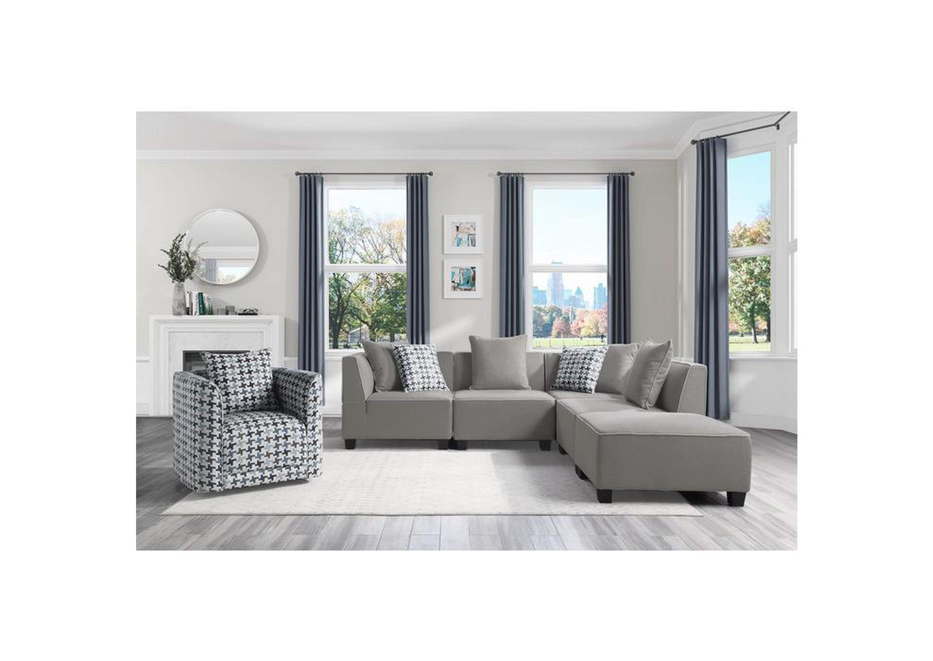 Jayne Swivel Chair,Homelegance