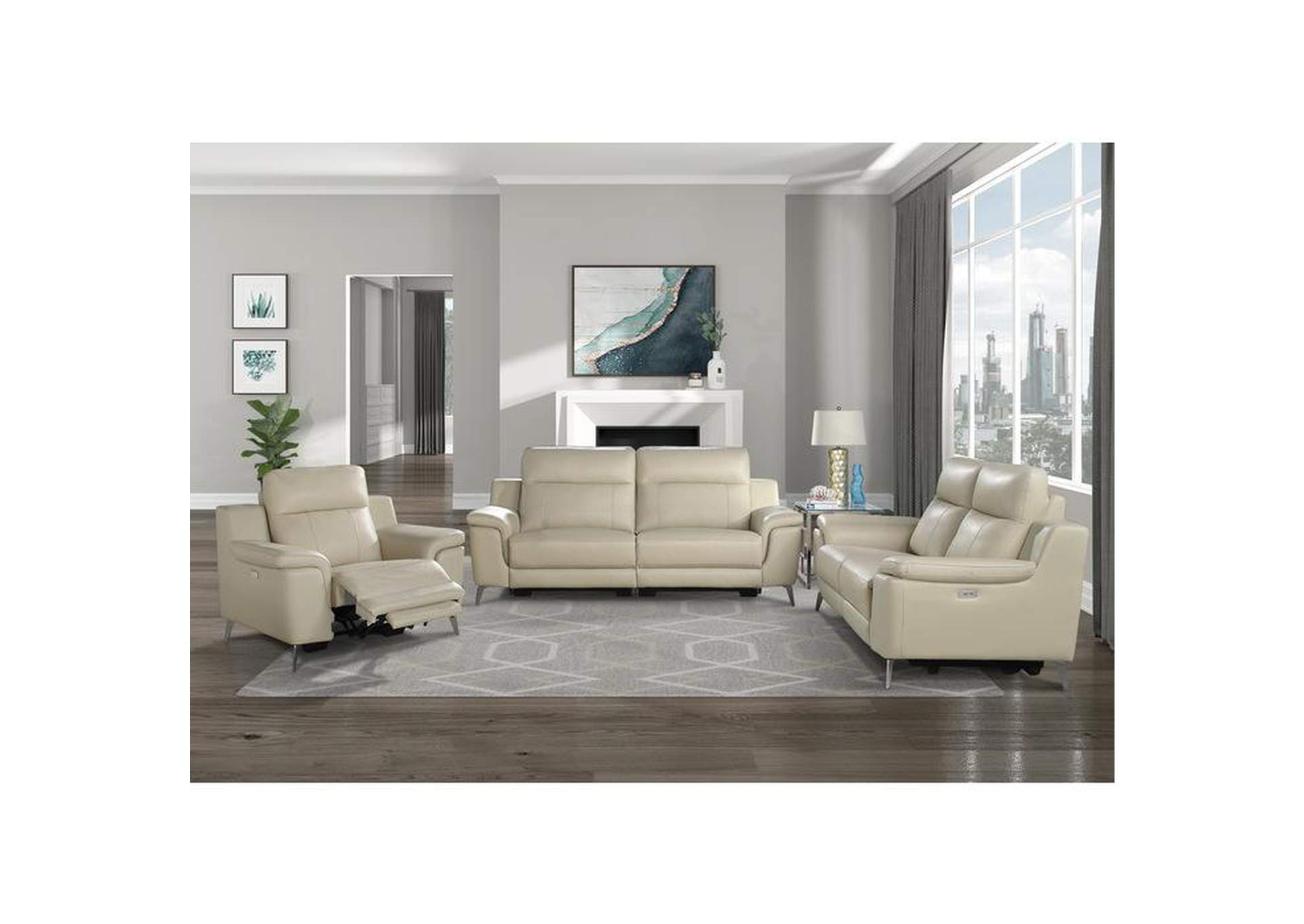Antonio Power Double Reclining Love Seat,Homelegance