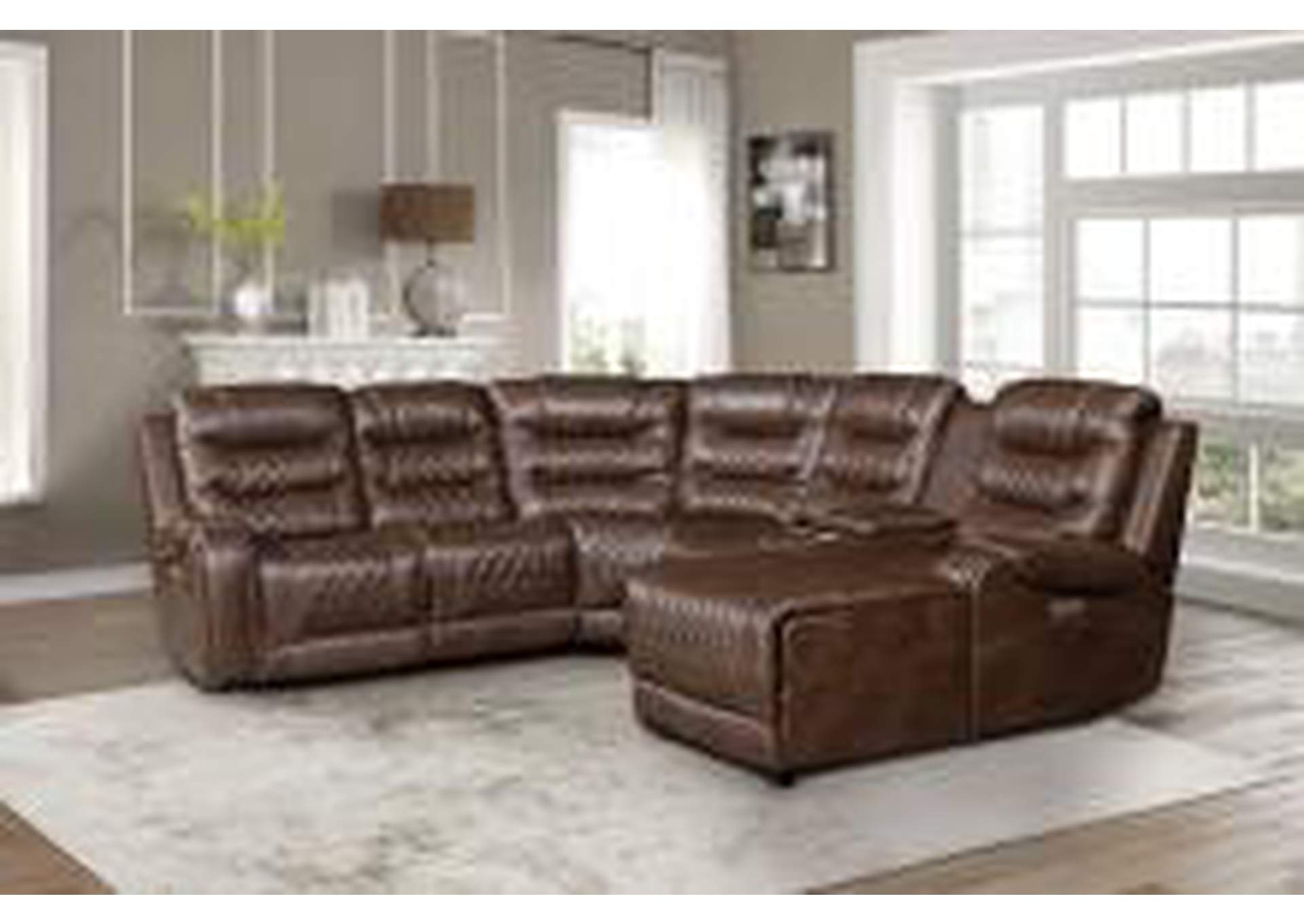 Putnam Power Right Side Reclining Chaise With Usb Port,Homelegance