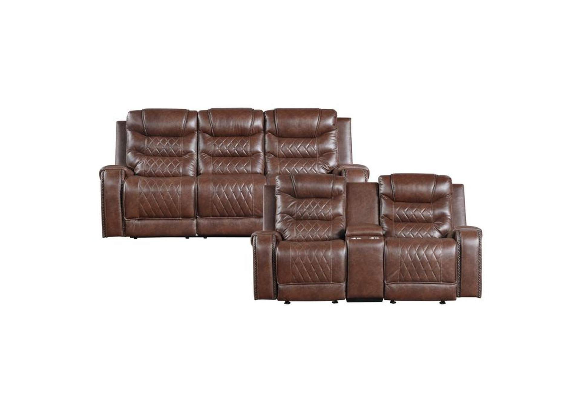 Putnam 2 Piece Sofa Set,Homelegance