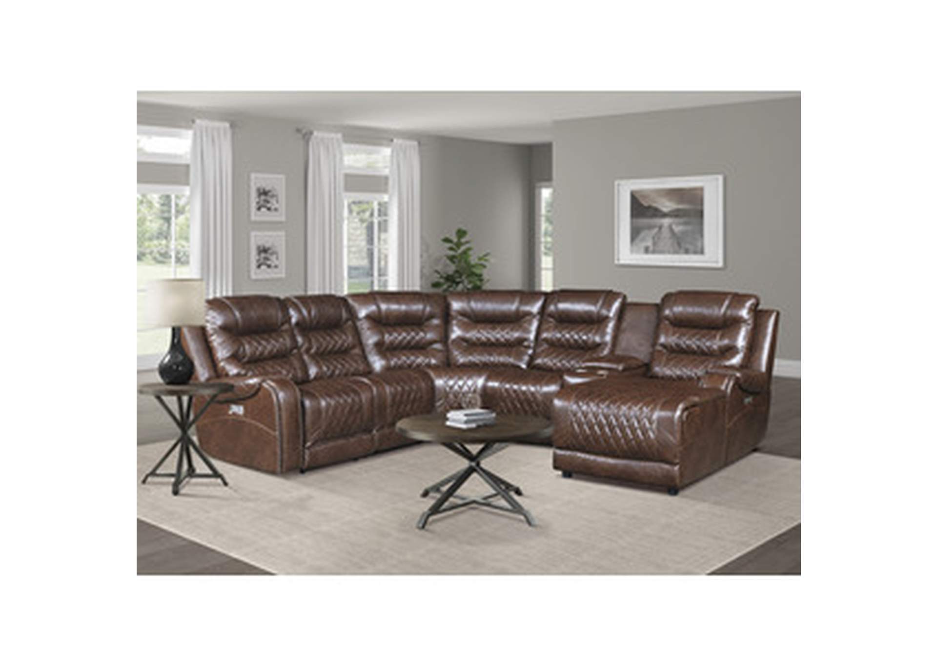 Putnam Power Right Side Reclining Chaise With Usb Port,Homelegance