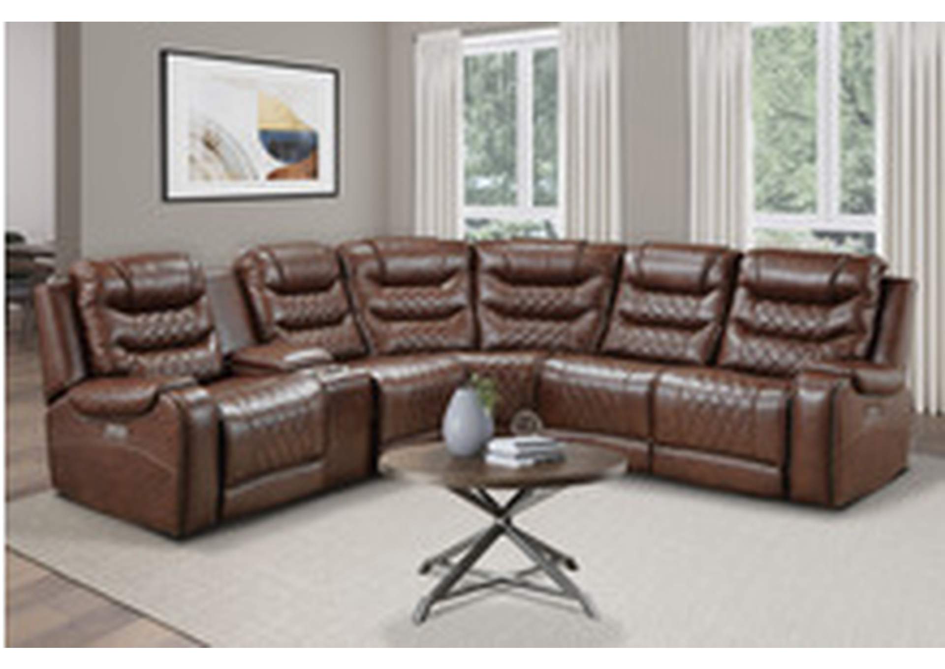 Putnam Power Left Side Reclining Chair With Usb Port,Homelegance