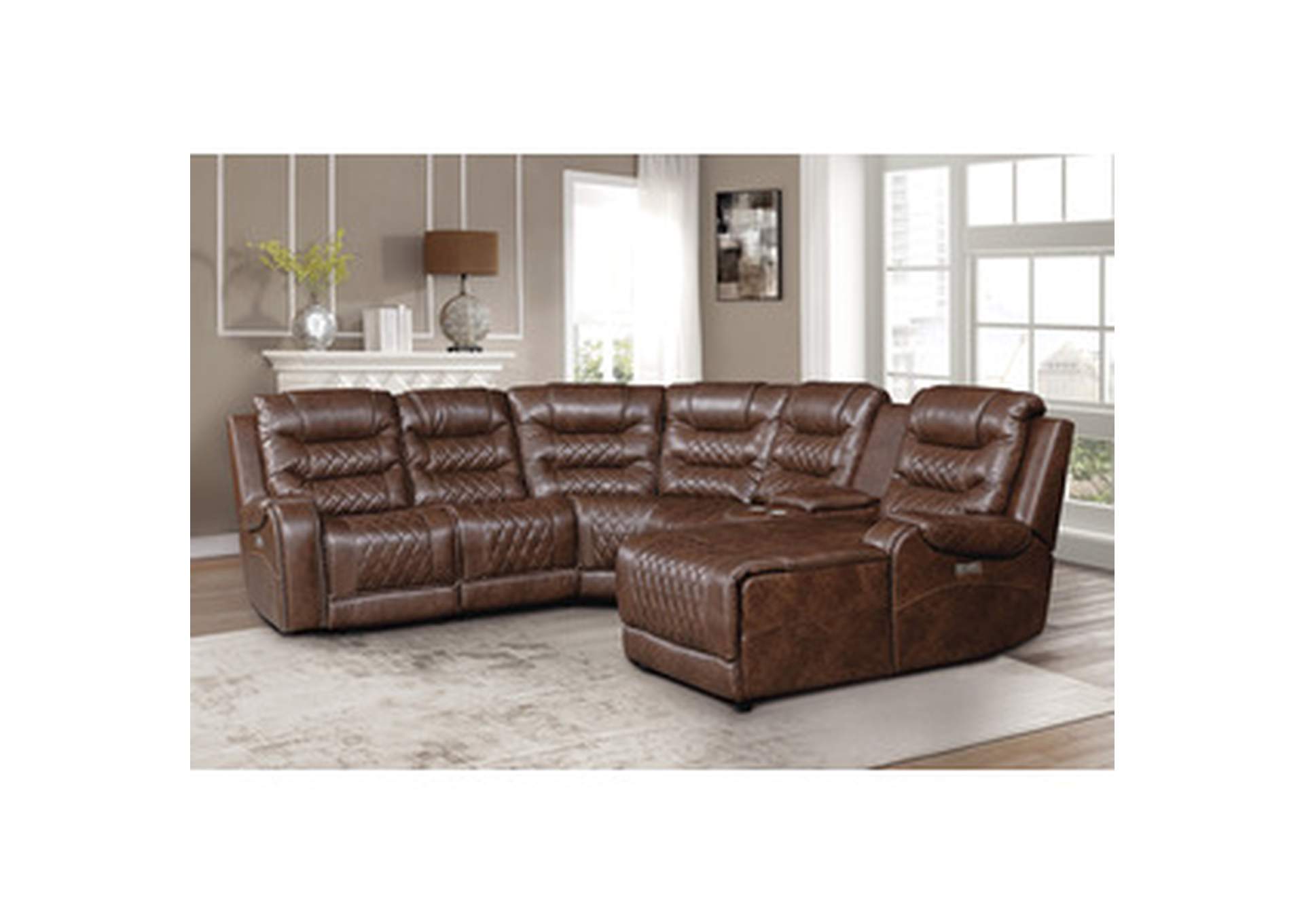 Putnam Power Left Side Reclining Chair With Usb Port,Homelegance