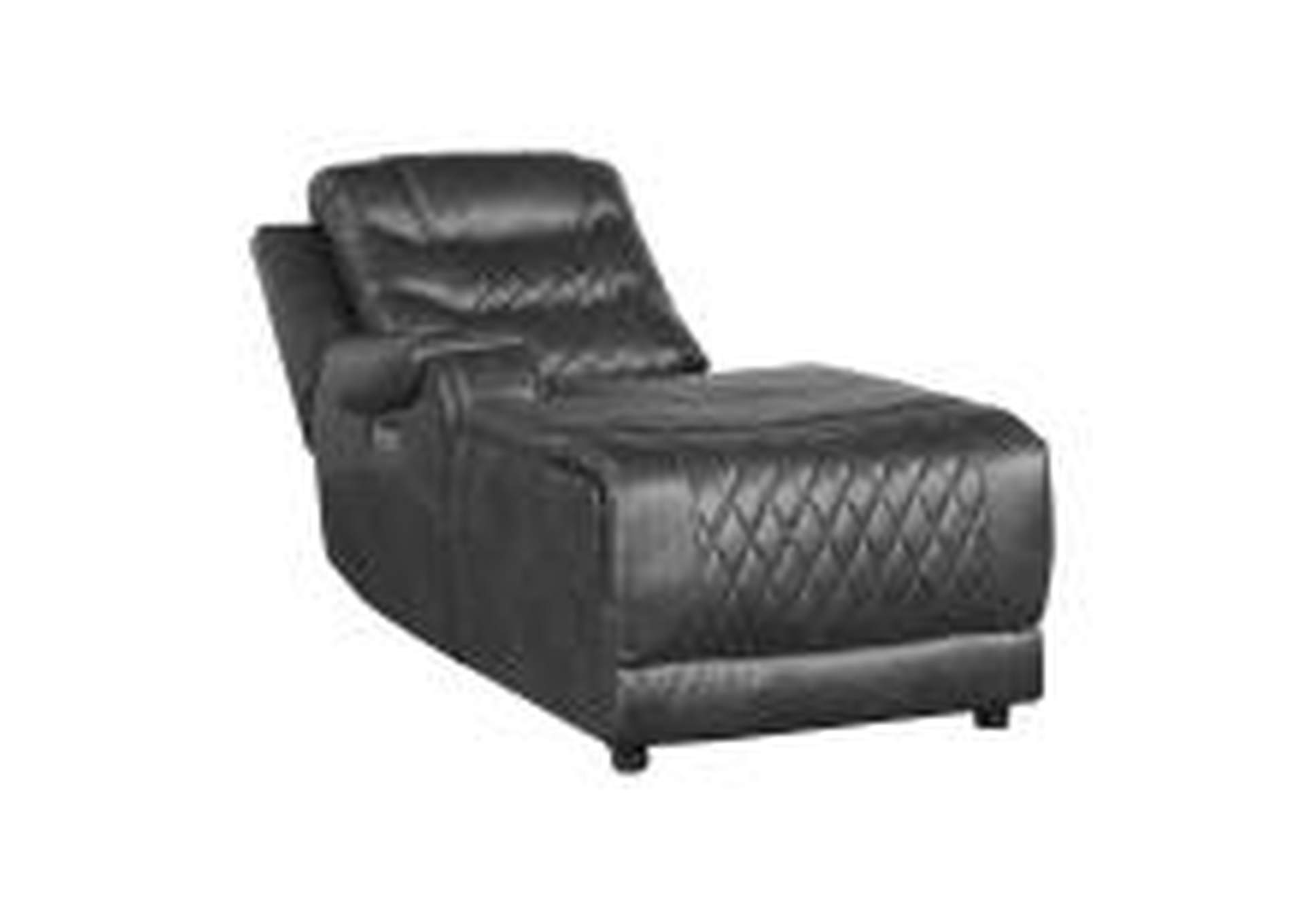 Putnam Power Left Side Reclining Chaise With Usb Port,Homelegance