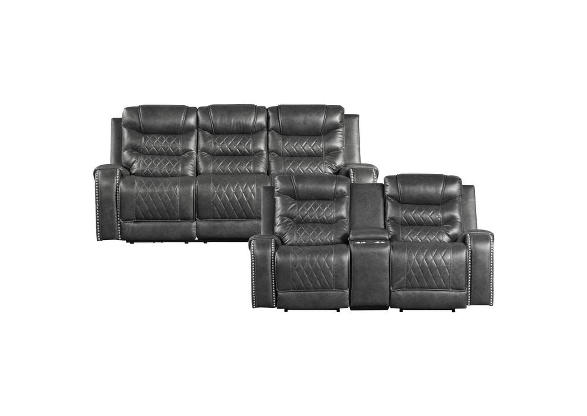 Putnam 2 Piece Power Sofa Set,Homelegance
