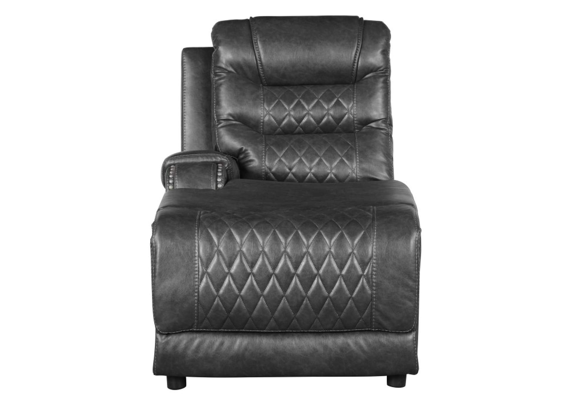 Putnam Power Left Side Reclining Chaise With Usb Port,Homelegance