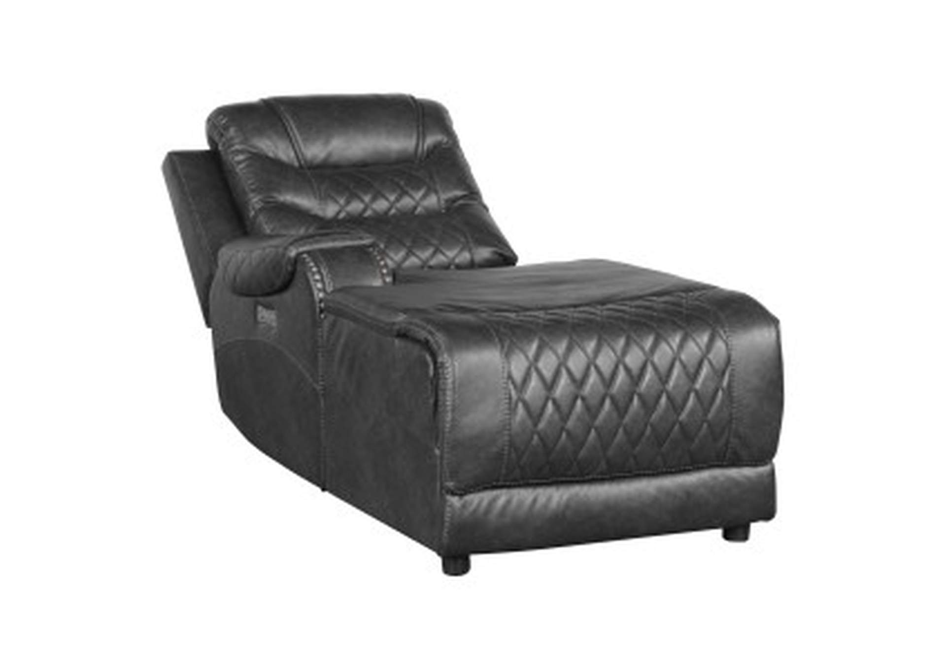 Putnam Power Left Side Reclining Chaise With Usb Port,Homelegance