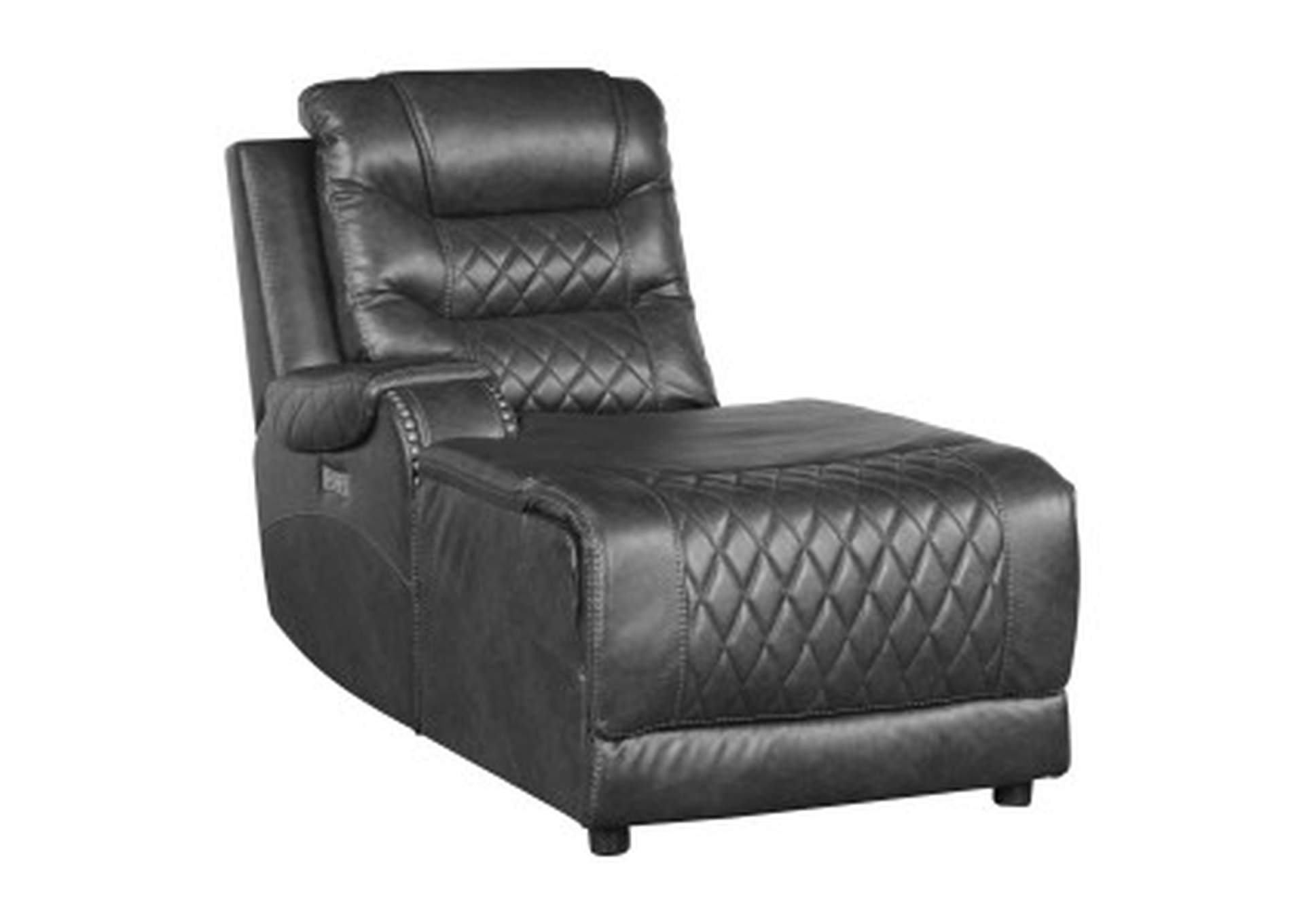 Putnam Power Left Side Reclining Chaise With Usb Port,Homelegance