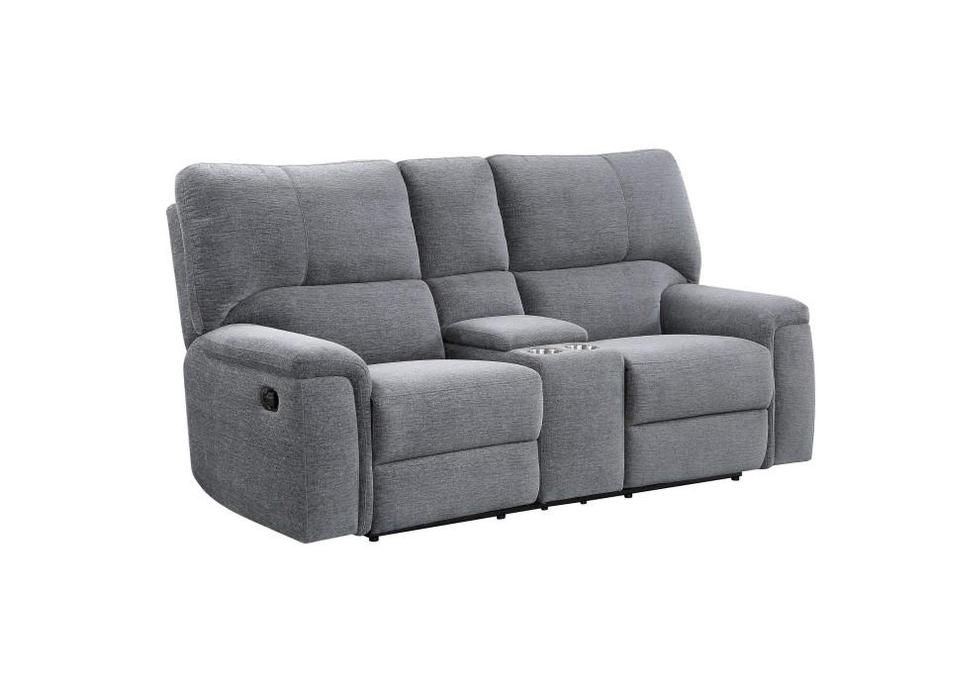 Dickinson Double Reclining Love Seat With Center Console,Homelegance