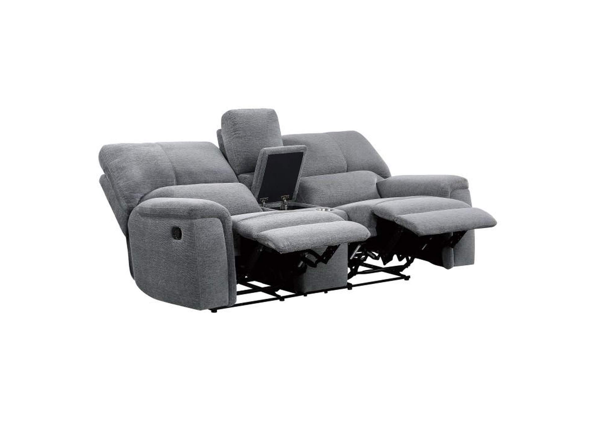 Dickinson Double Reclining Love Seat With Center Console,Homelegance