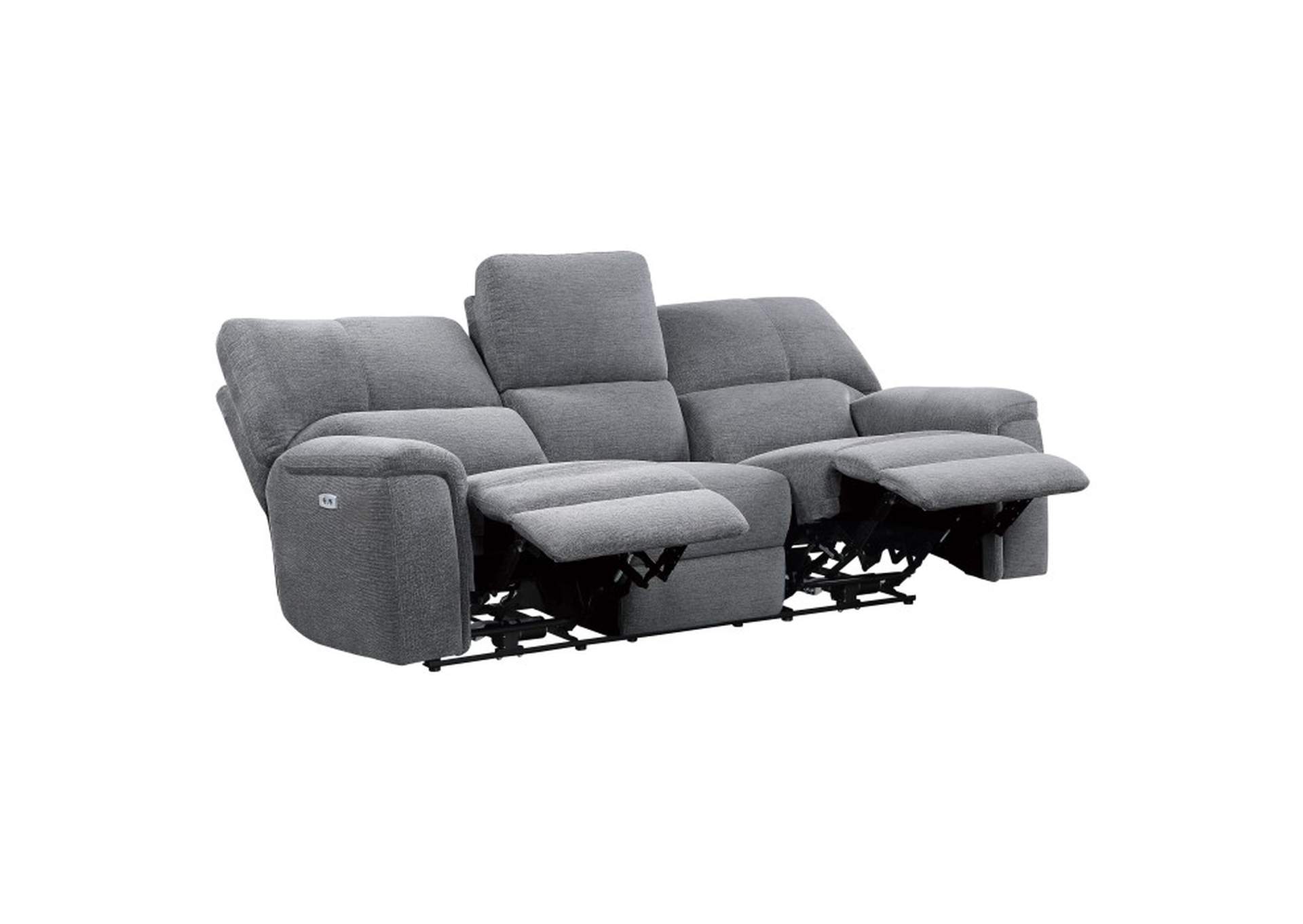 Dickinson Power Double Reclining Sofa with Power Headrests,Homelegance