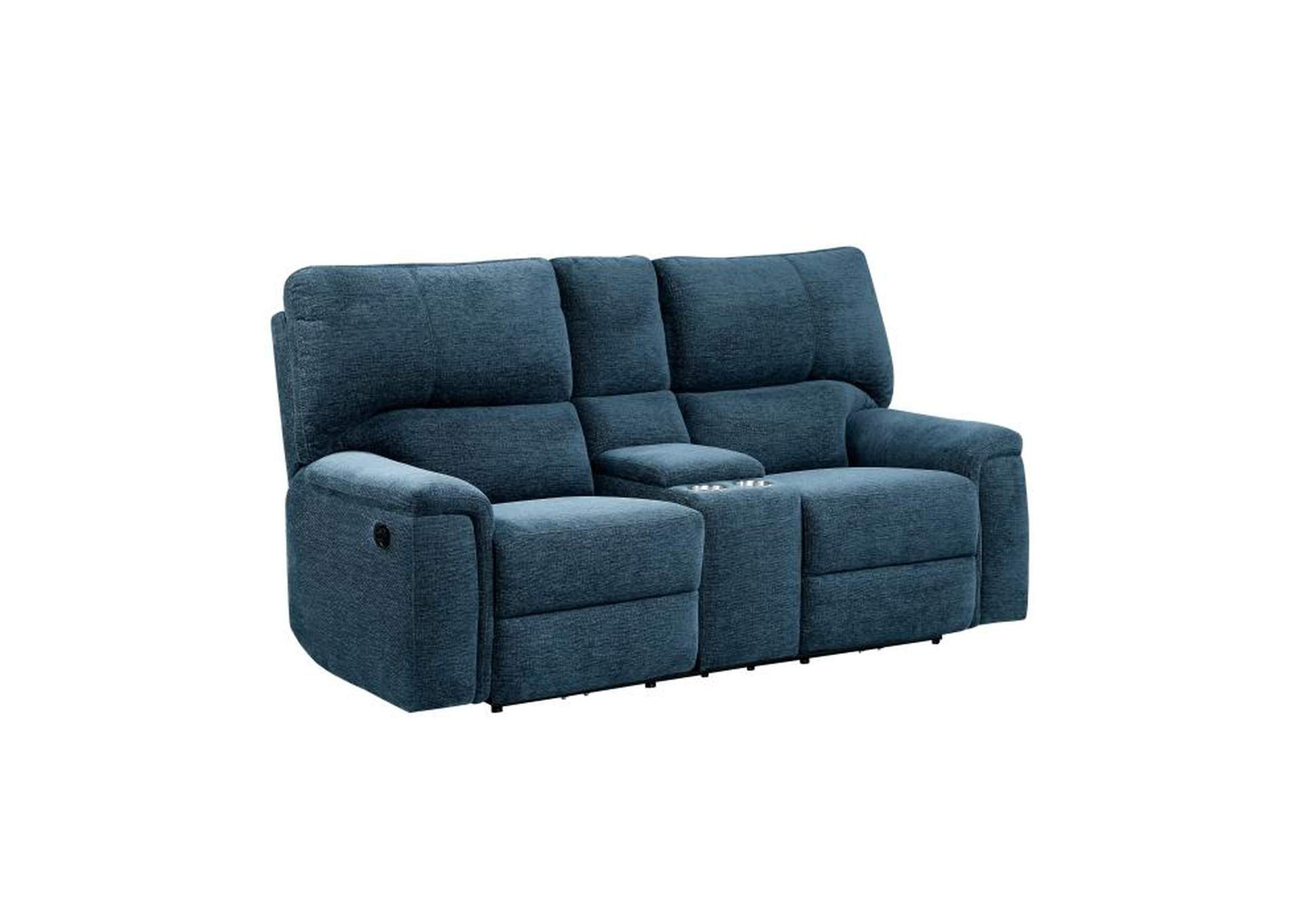 Dickinson Double Reclining Love Seat With Center Console,Homelegance
