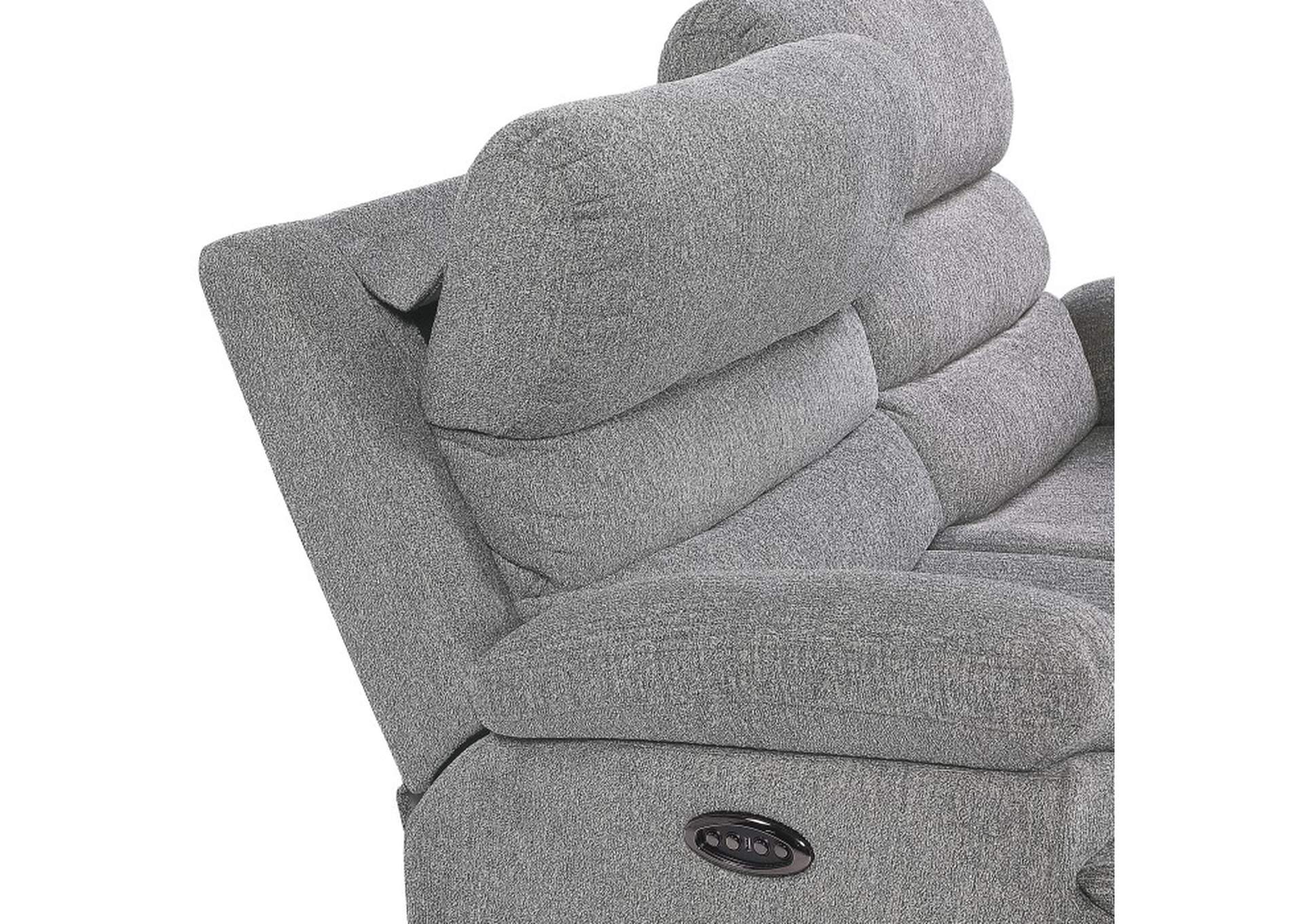 Sherbrook Power Double Reclining Love Seat with Power Headrests and USB Ports,Homelegance