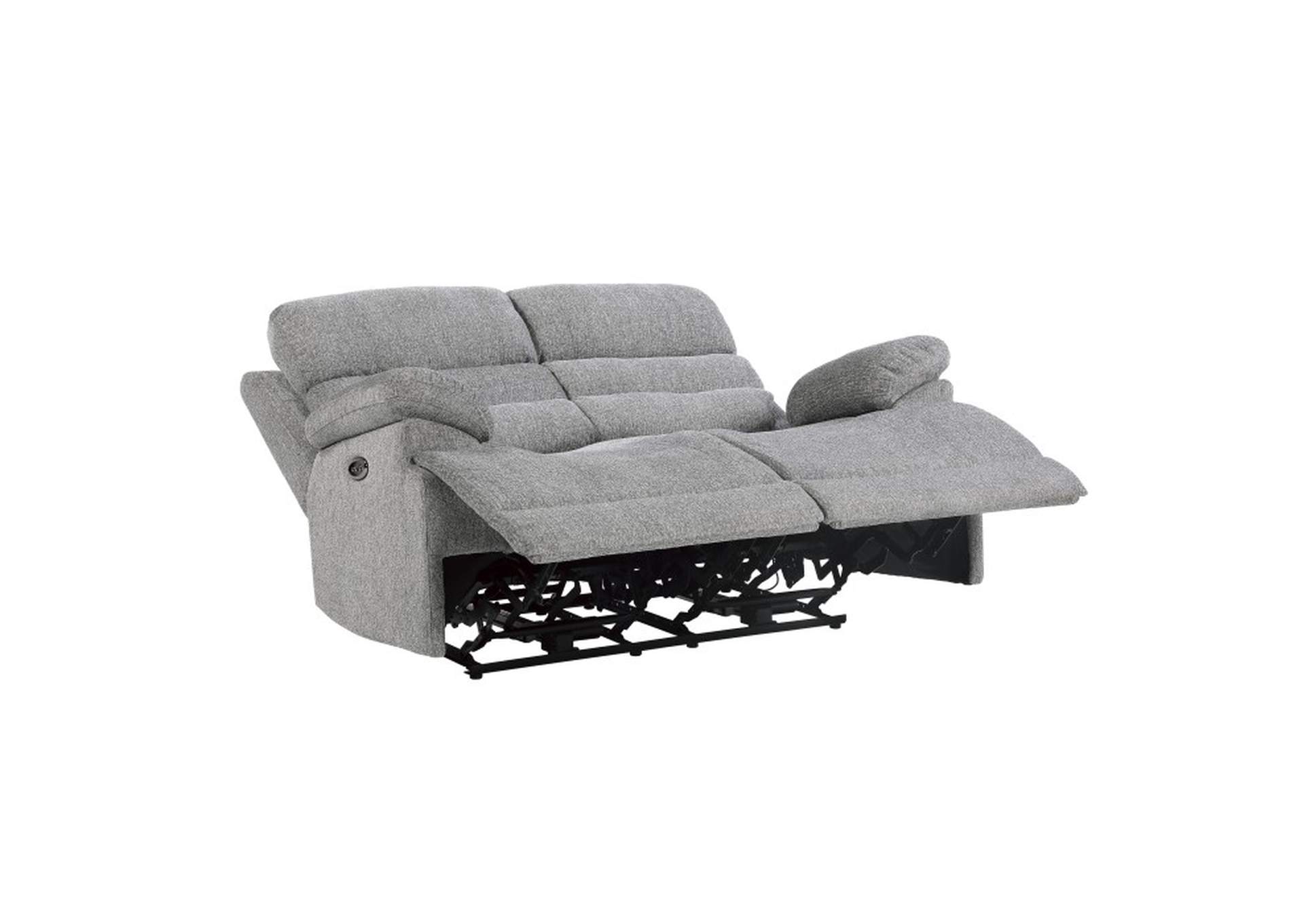 Sherbrook Power Double Reclining Love Seat with Power Headrests and USB Ports,Homelegance