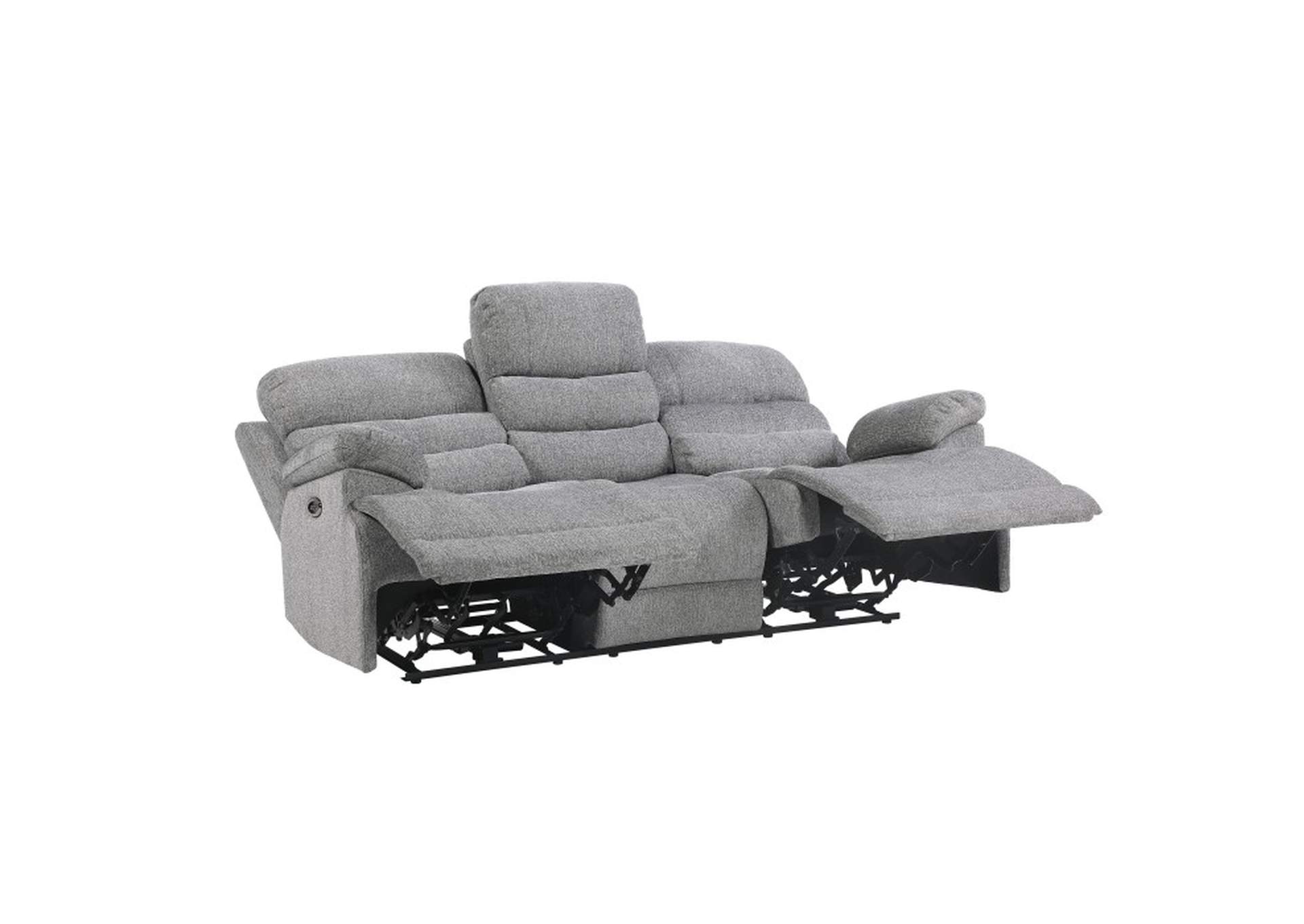 Sherbrook Power Double Reclining Sofa with Power Headrests and USB Ports,Homelegance