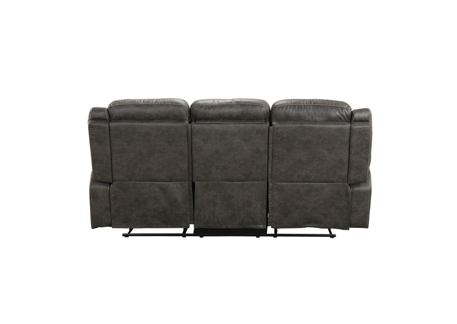 Boise Double Reclining Sofa with Center Drop-Down Cup Holders,Homelegance