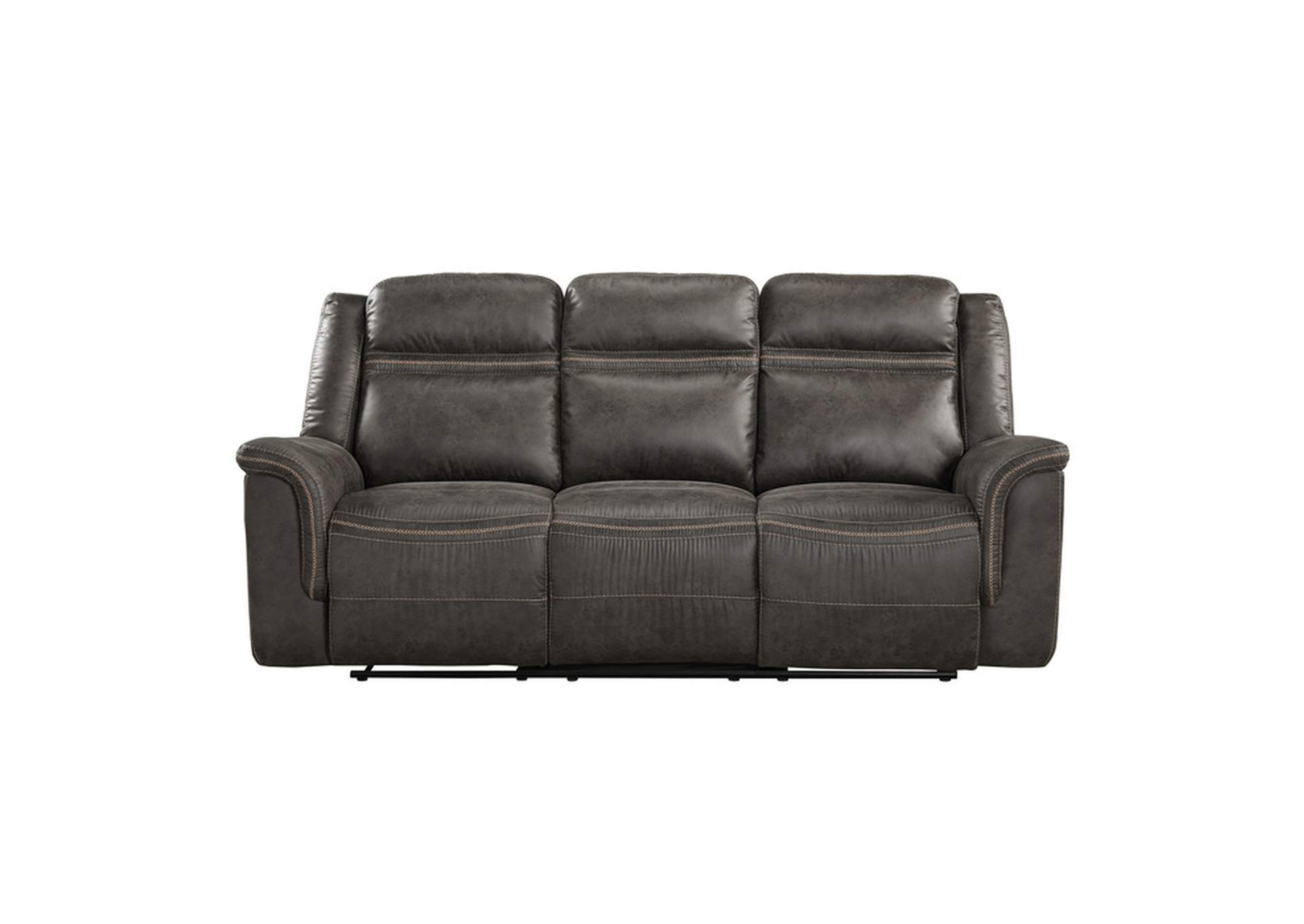 Boise Double Reclining Sofa with Center Drop-Down Cup Holders,Homelegance