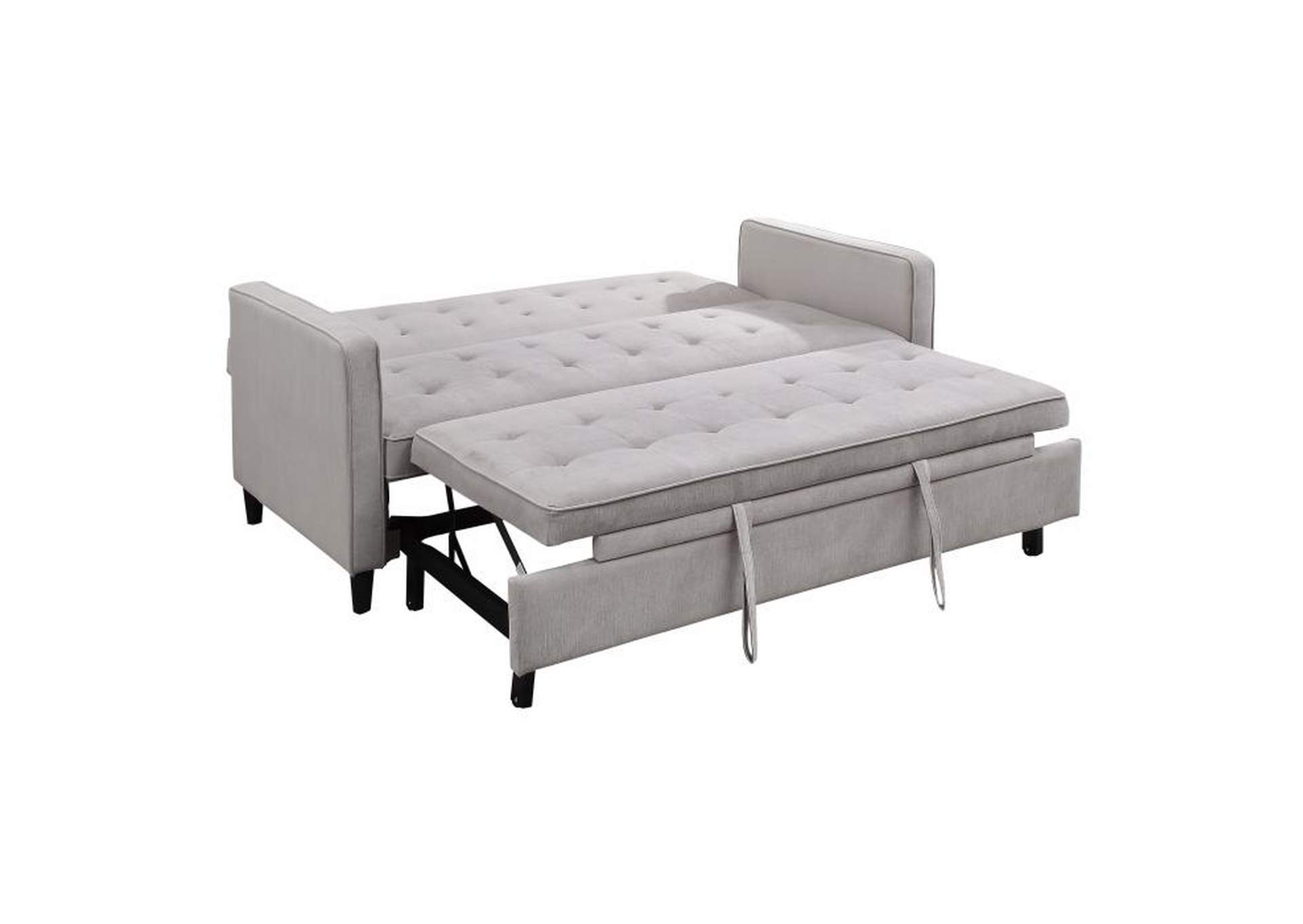 Strader Convertible Studio Sofa with Pull-out Bed,Homelegance