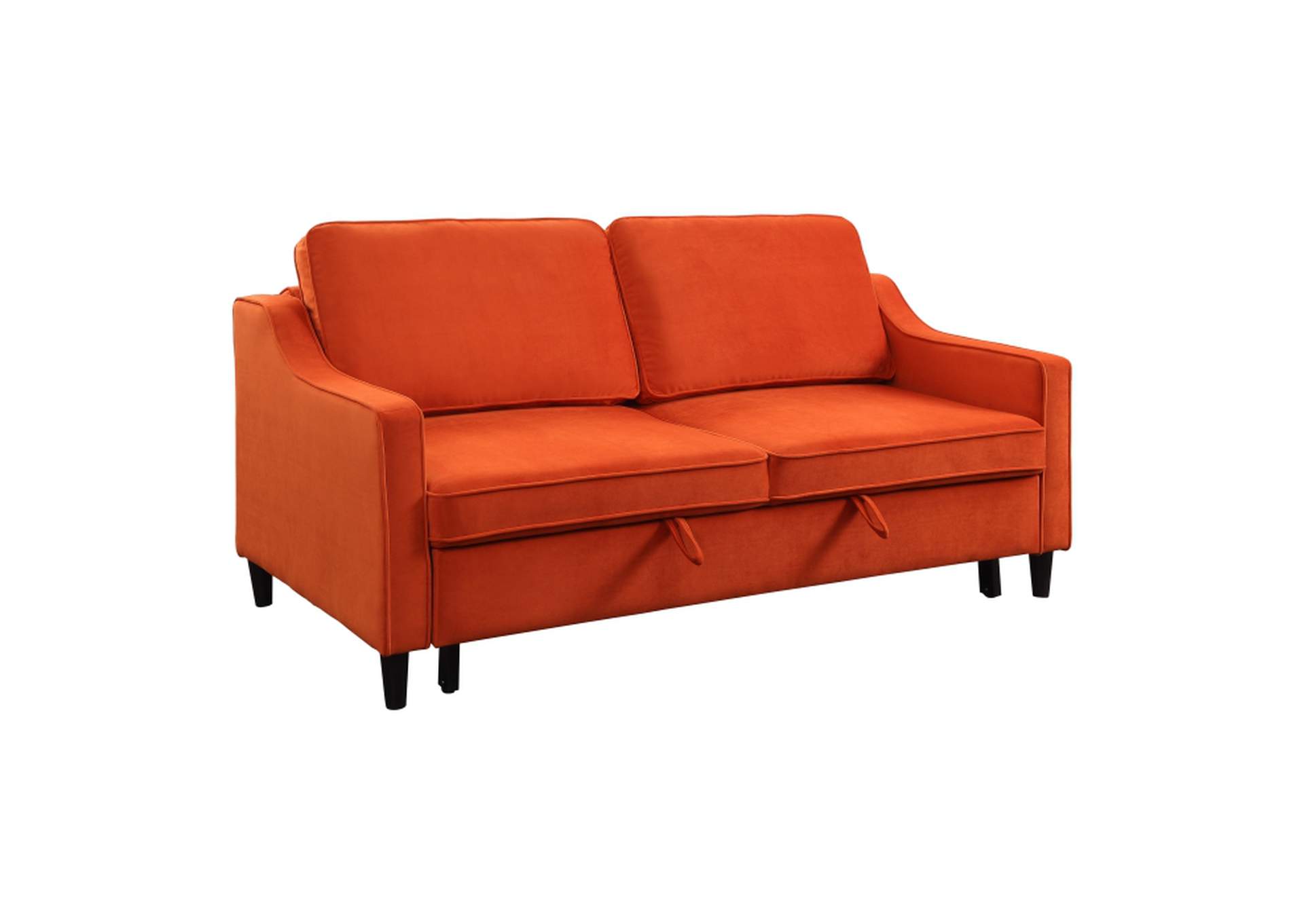 Adelia Convertible Studio Sofa with Pull-out Bed,Homelegance