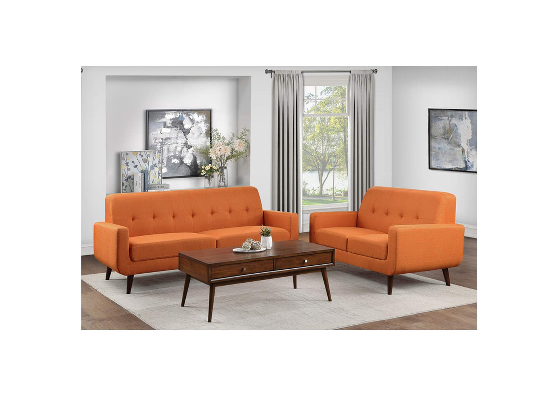 Fitch Love Seat,Homelegance