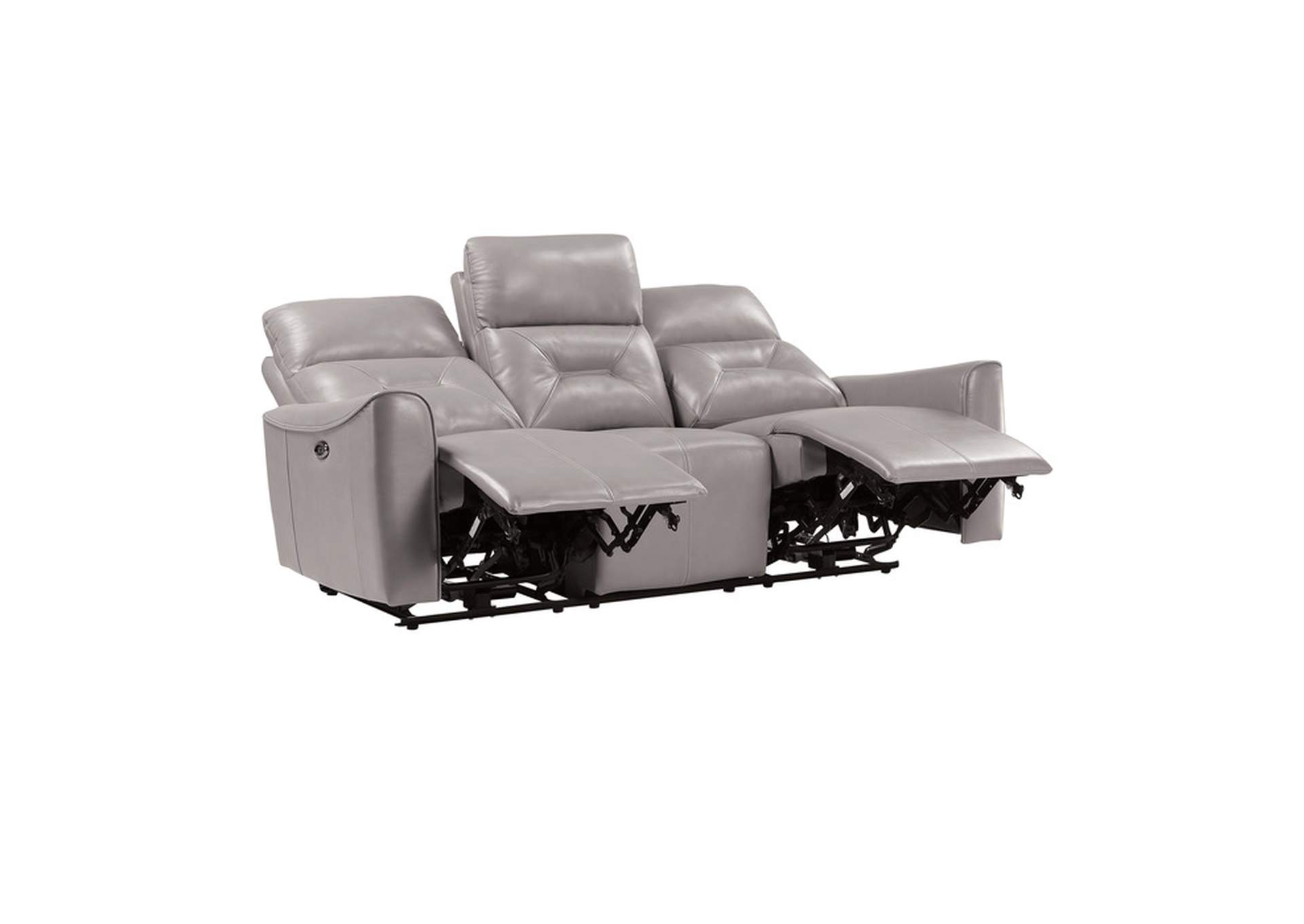 Burwell Power Double Reclining Sofa with USB Ports,Homelegance