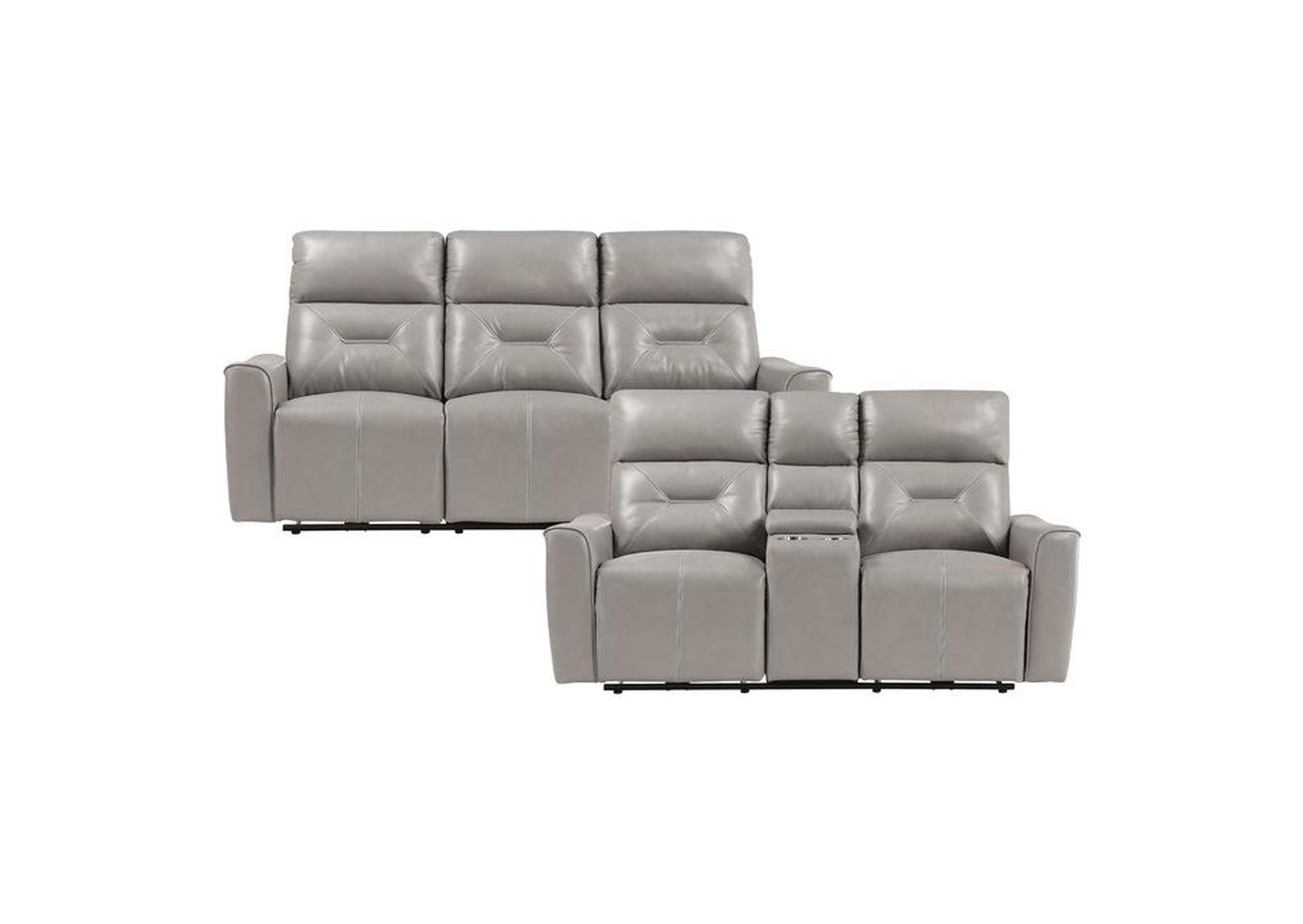 Burwell 2 Piece Power Sofa Set,Homelegance