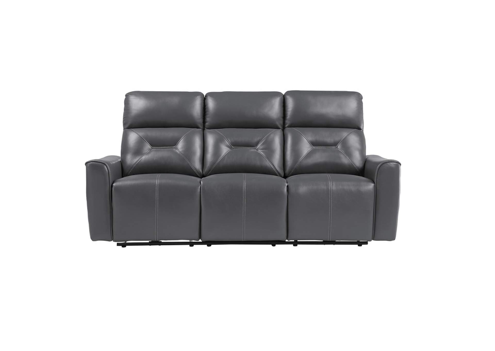 Burwell Power Double Reclining Sofa with USB Ports,Homelegance