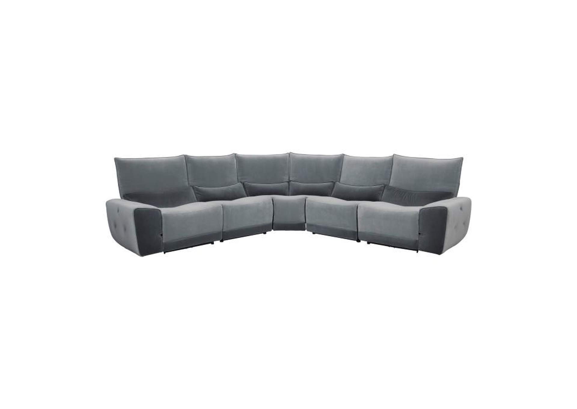 Helix 5 Piece Power Reclining Sectional With Adjustable Headrests,Homelegance