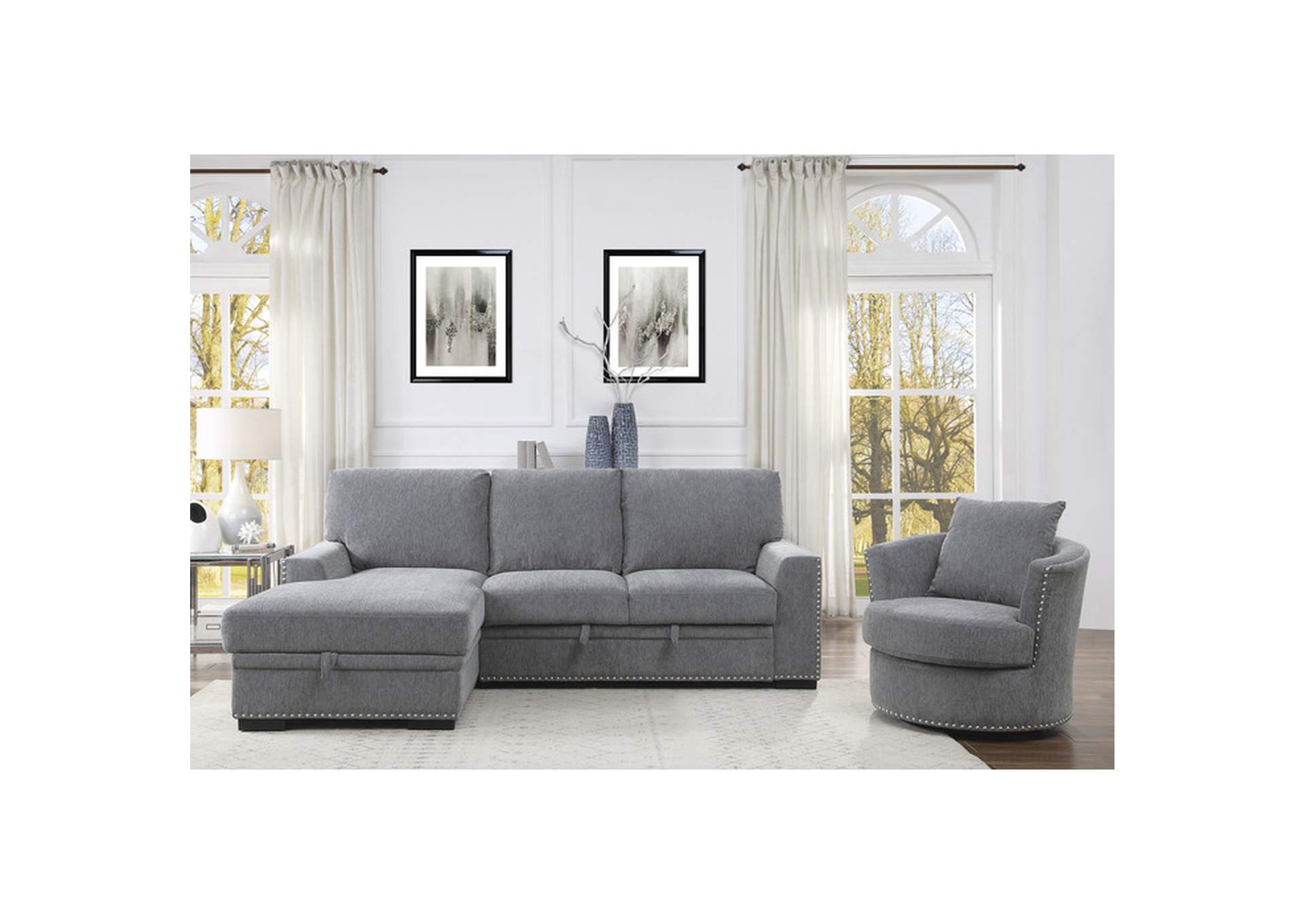 Morelia Swivel Chair,Homelegance