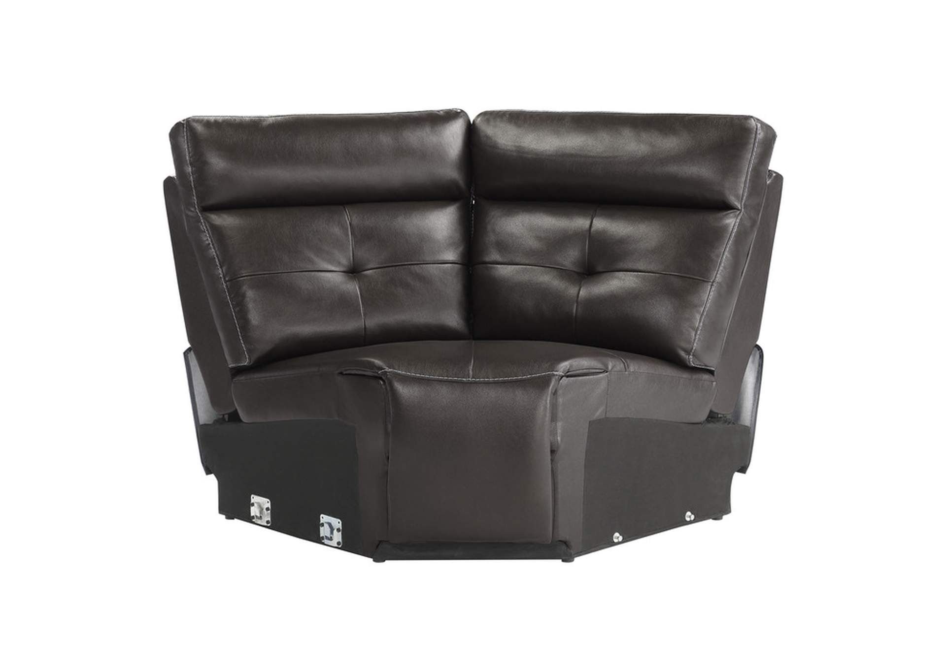 Avenue Brown Corner Seat,Homelegance