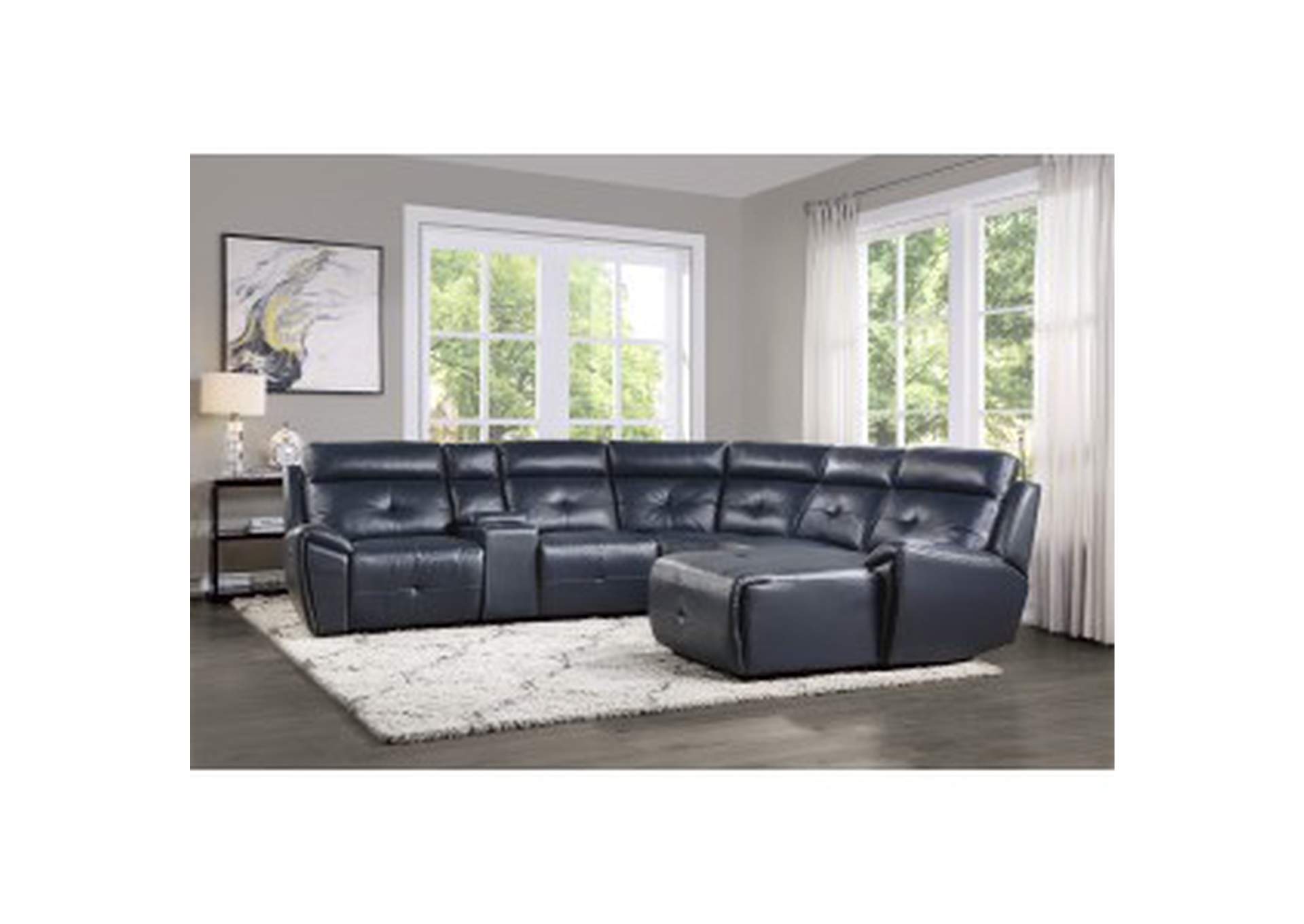Avenue Right Side Chaise, Push Back Recliner,Homelegance