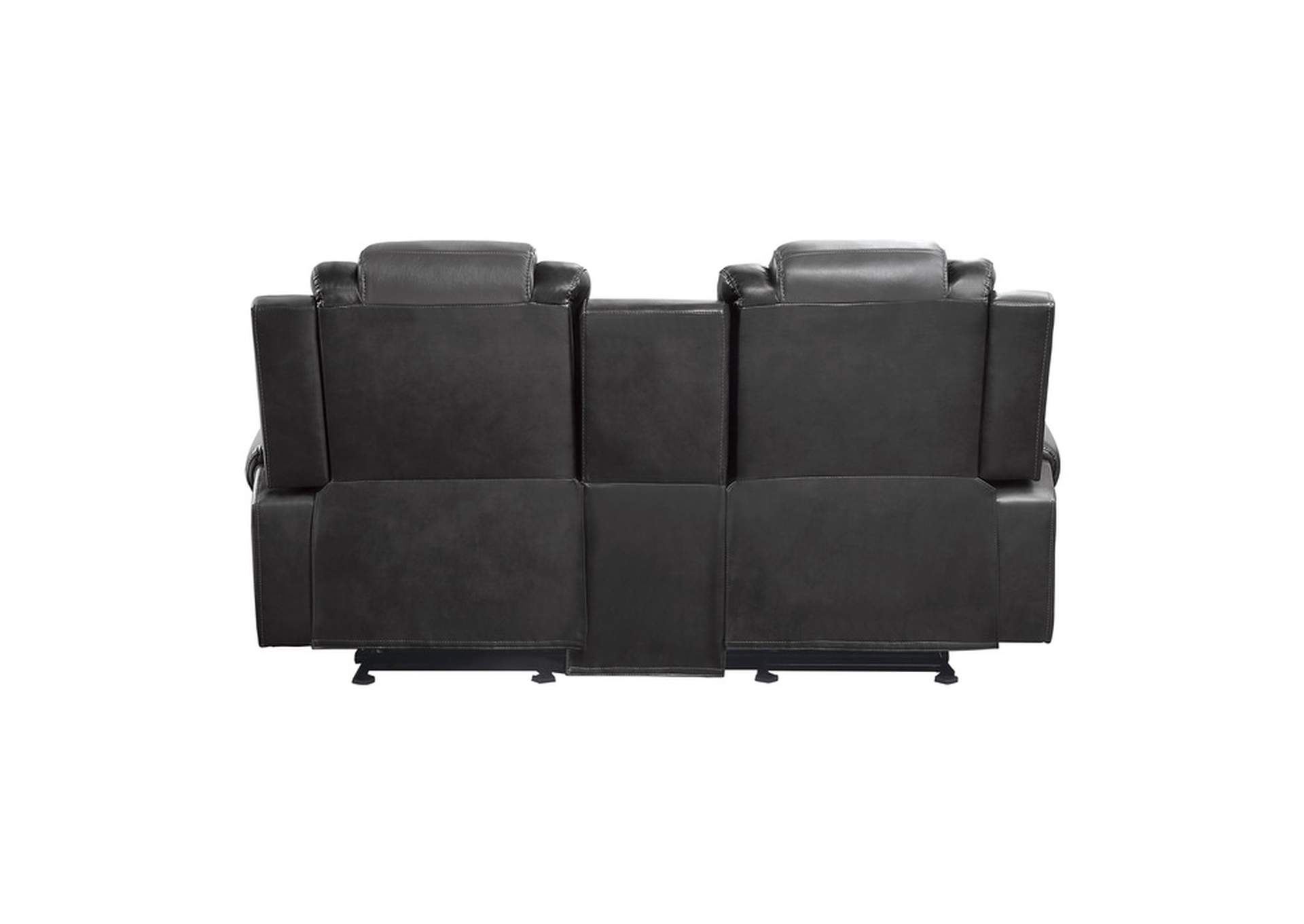 Briscoe Double Glider Reclining Love Seat with Center Console,Homelegance