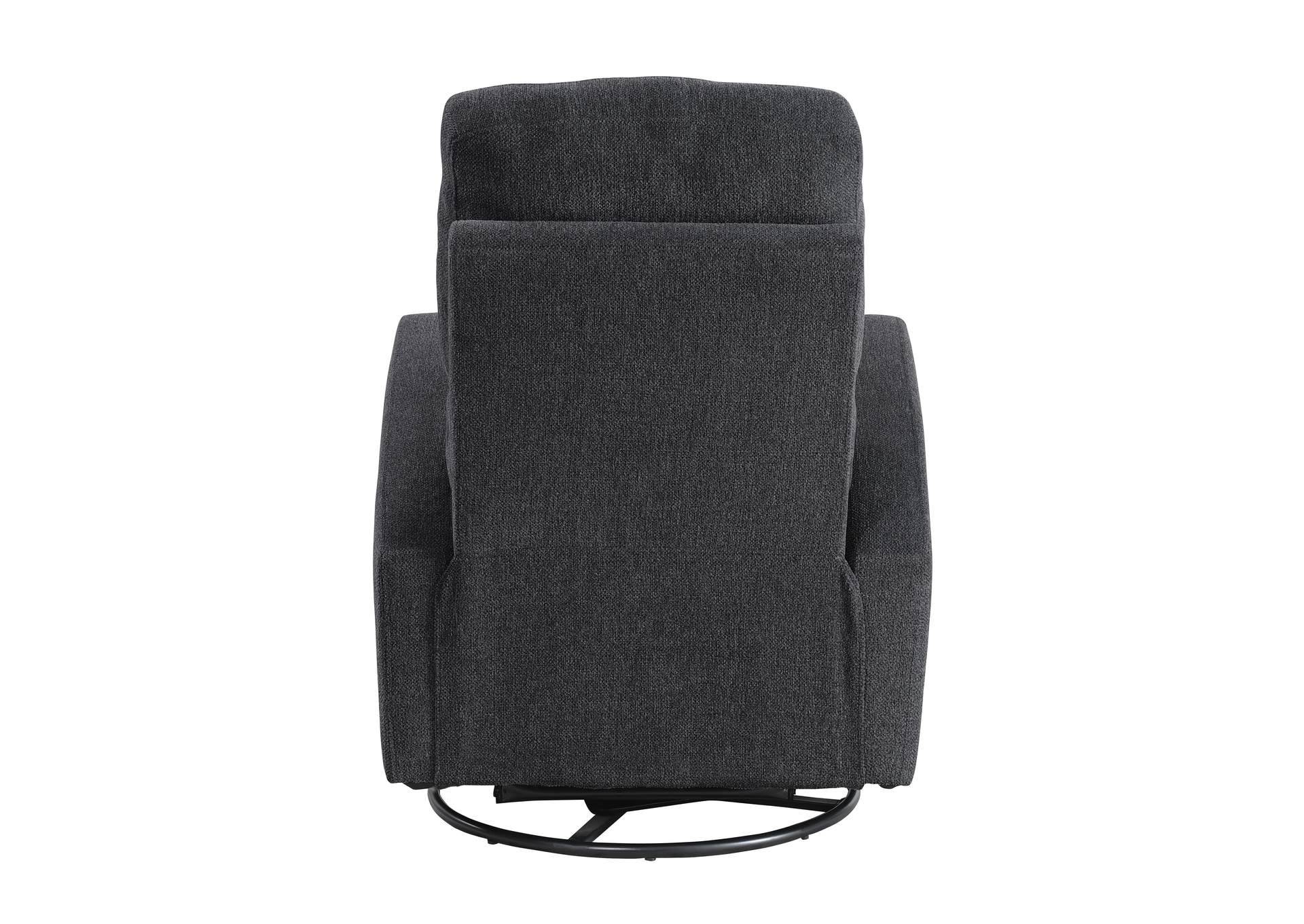 Dark Gray Swivel Glider Reclining Chair,Homelegance