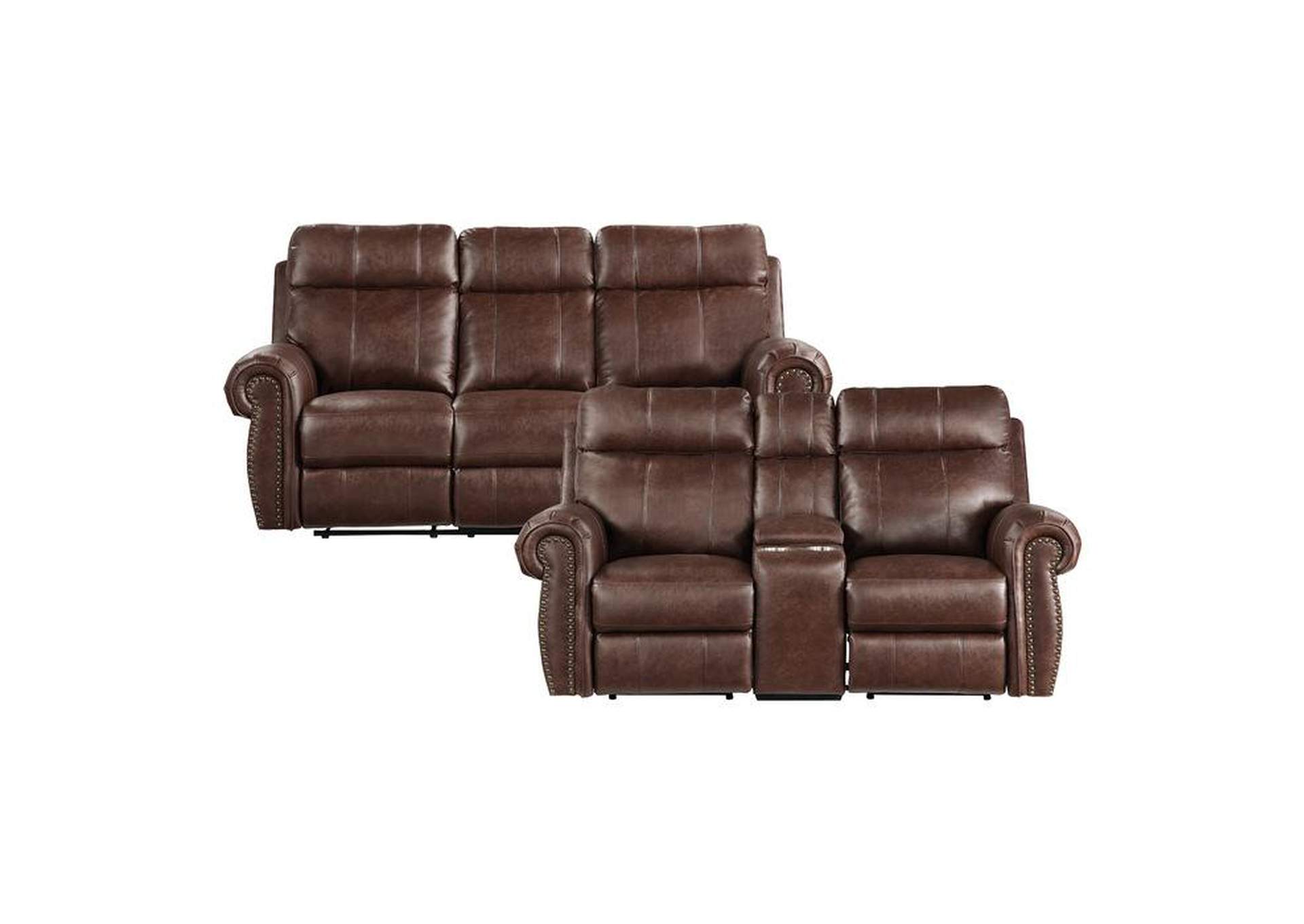 Granville 2 Piece Power Sofa Set,Homelegance