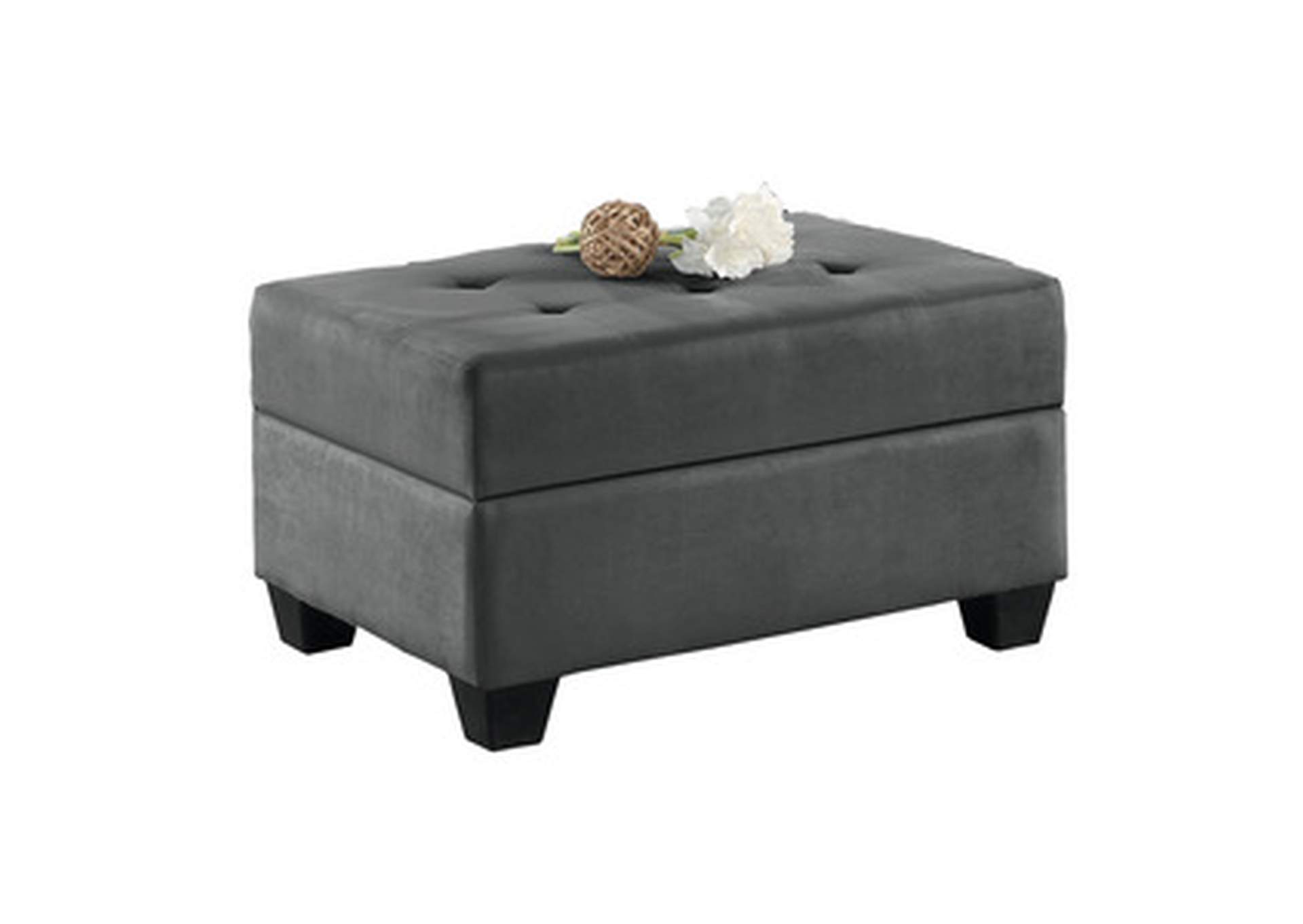3-Piece Reversible Sectional With Ottoman,Homelegance