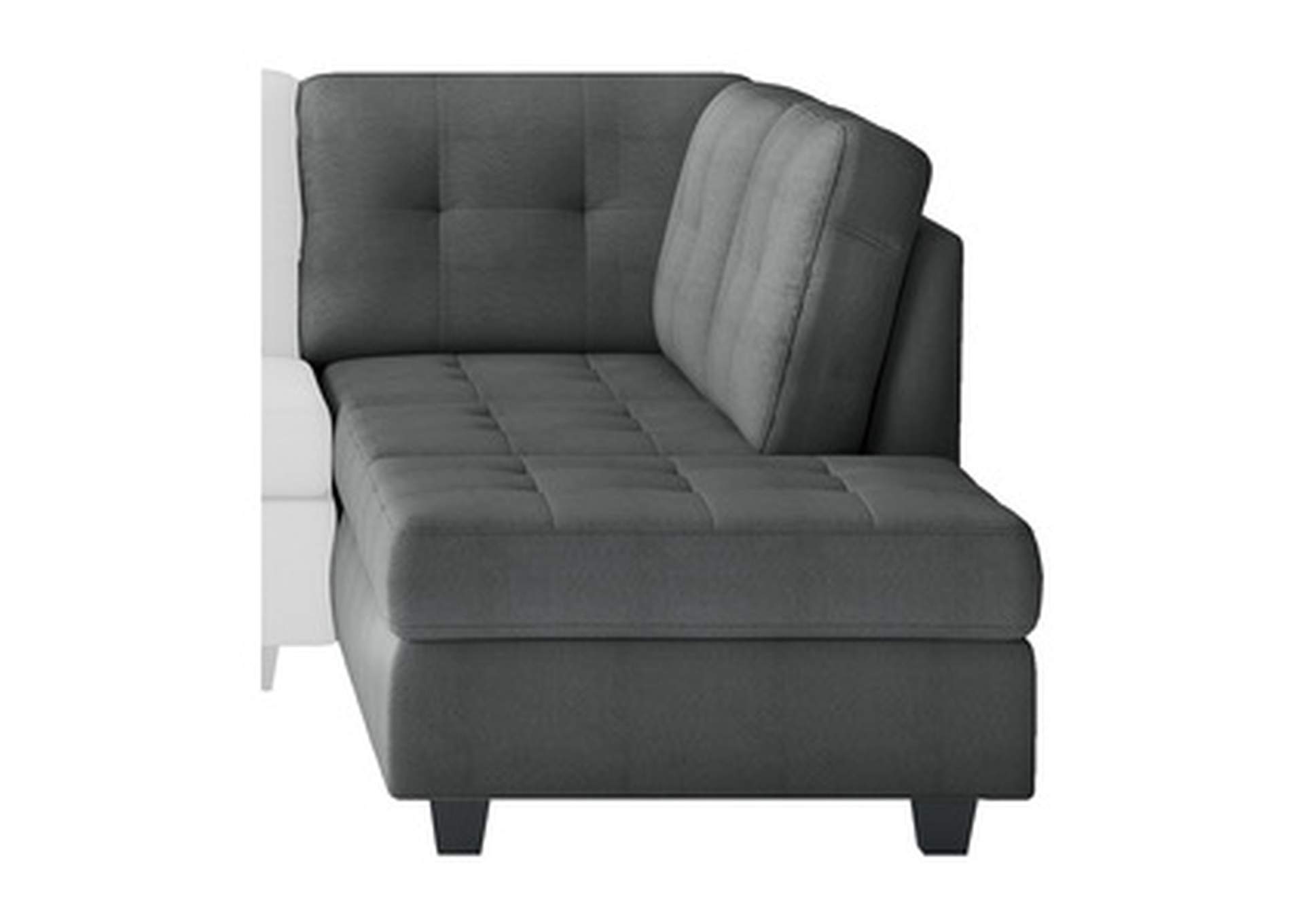 3-Piece Reversible Sectional With Ottoman,Homelegance