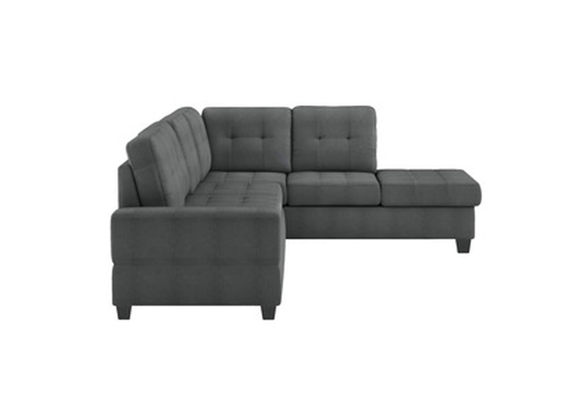 3-Piece Reversible Sectional With Ottoman,Homelegance