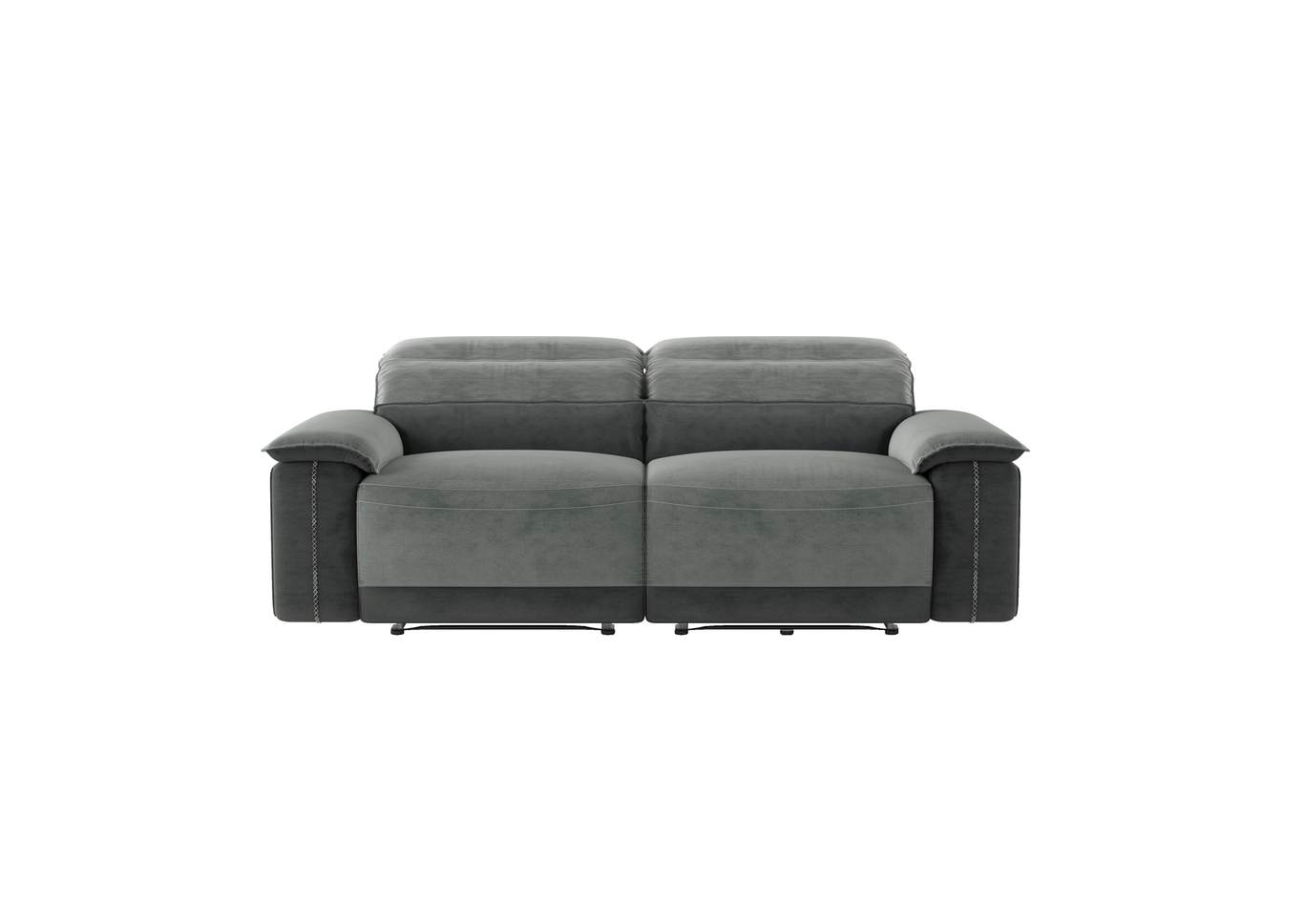 2-Tone Double Reclining Love Seat,Homelegance