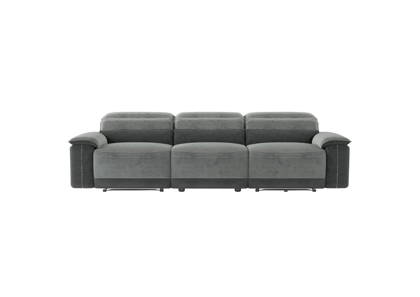 2-Tone Double Reclining Sofa,Homelegance