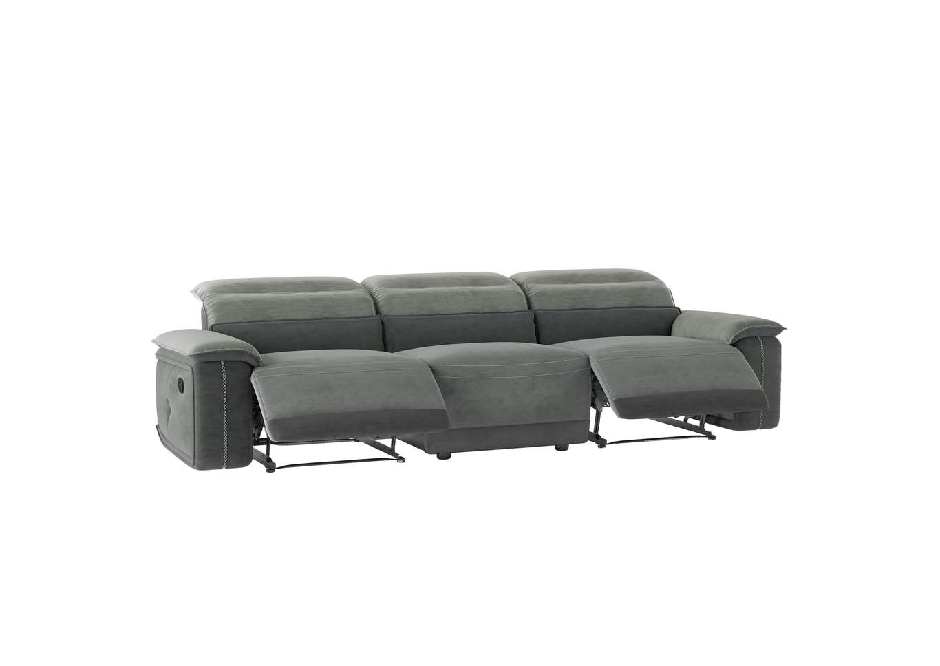 2-Tone Double Reclining Sofa,Homelegance