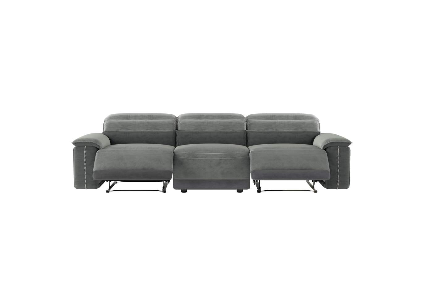 2-Tone Double Reclining Sofa,Homelegance