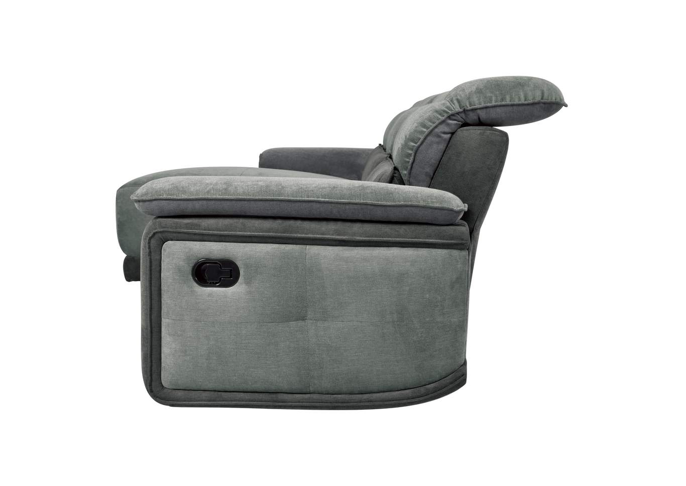 Dark Gray 3-Piece Modular Reclining Sectional with Left Chaise,Homelegance