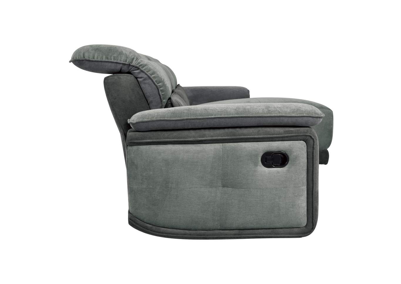 Dark Gray 3-Piece Modular Reclining Sectional with Right Chaise,Homelegance